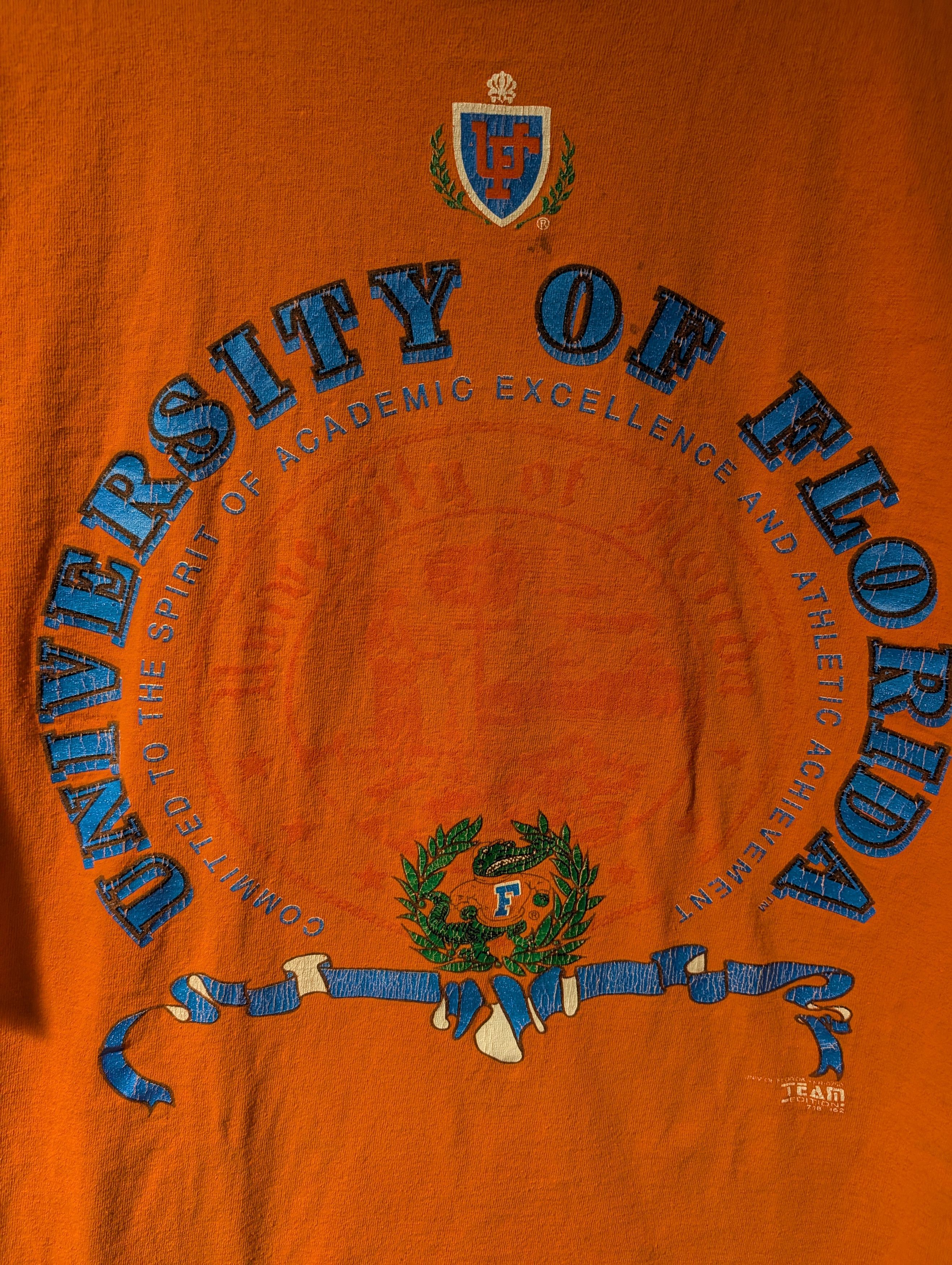 NCAA Vintage 90s University of Florida Gators Team T Shirt Size US XL / EU 56 / 4 - 2 Thumbnail