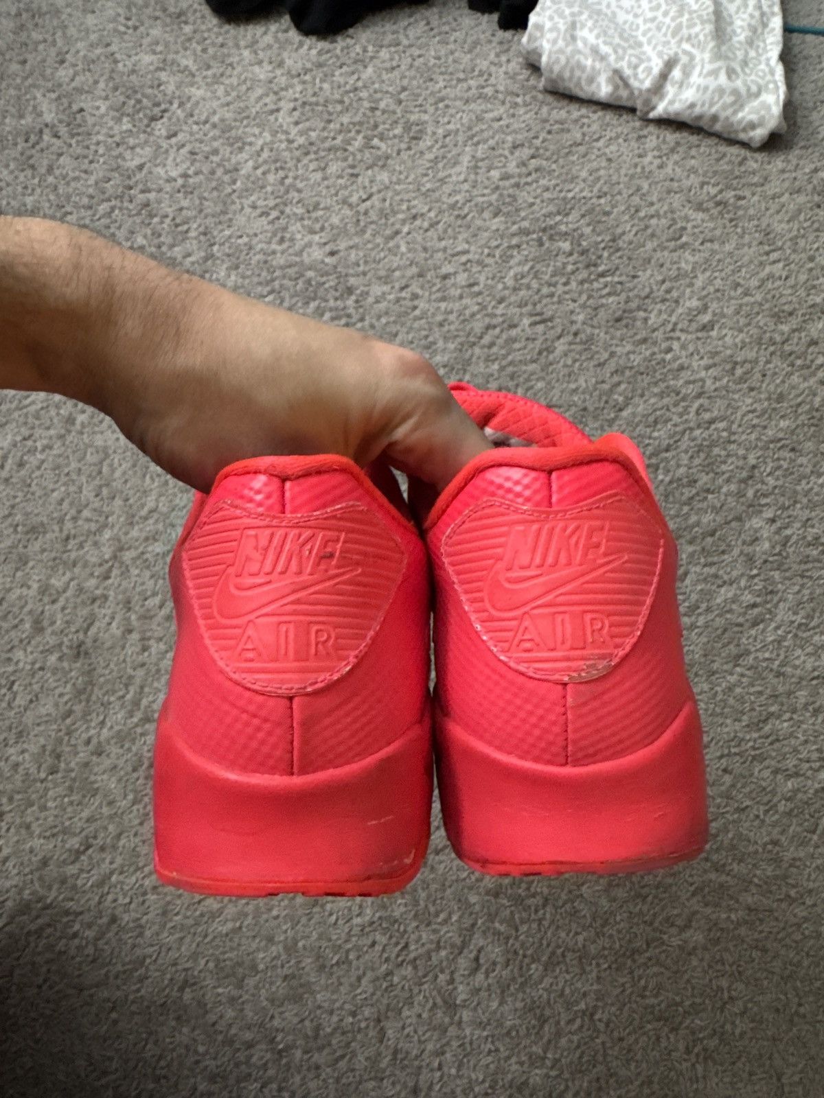 Nike Solar Red Nike Air Max 90 Size US 11 / EU 44 - 6 Thumbnail