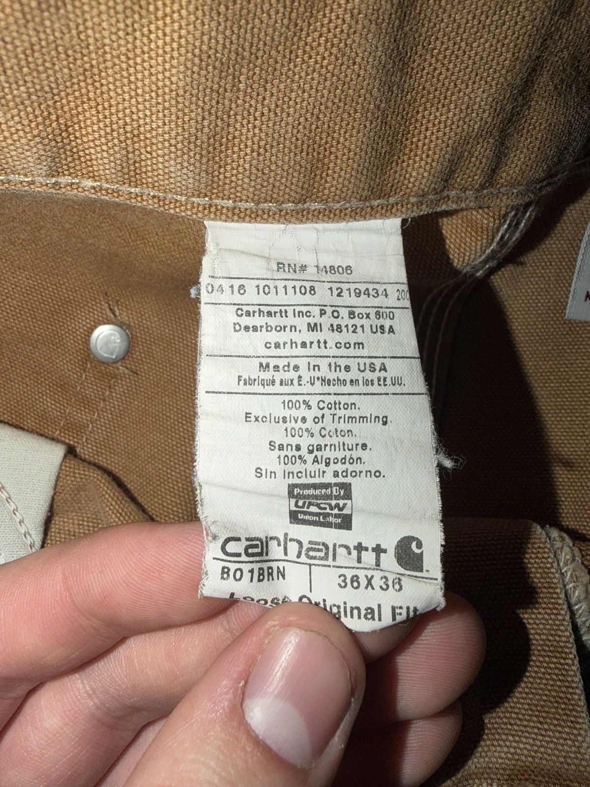 Carhartt Carhartt Vintage “Made In USA” Size US 36 / EU 52 - 5 Thumbnail
