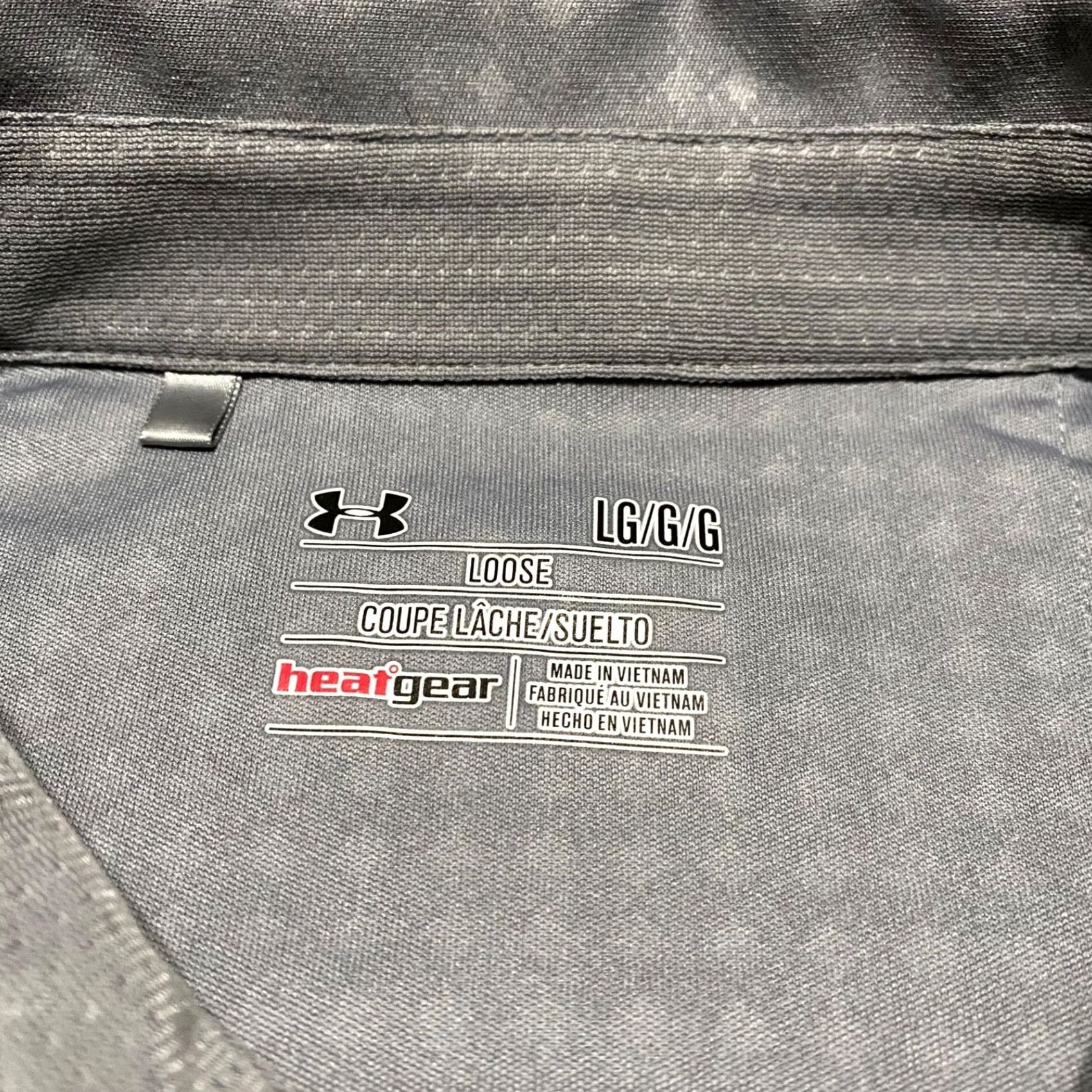 Under Armour Under Armour Polo Shirt Geometric Gray Mens L Sports HeatGear Golf Shirt Size US L / EU 52-54 / 3 - 3 Thumbnail
