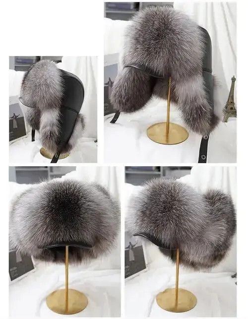 Other Man Ski Hats Real Leather Size ONE SIZE - 2 Thumbnail