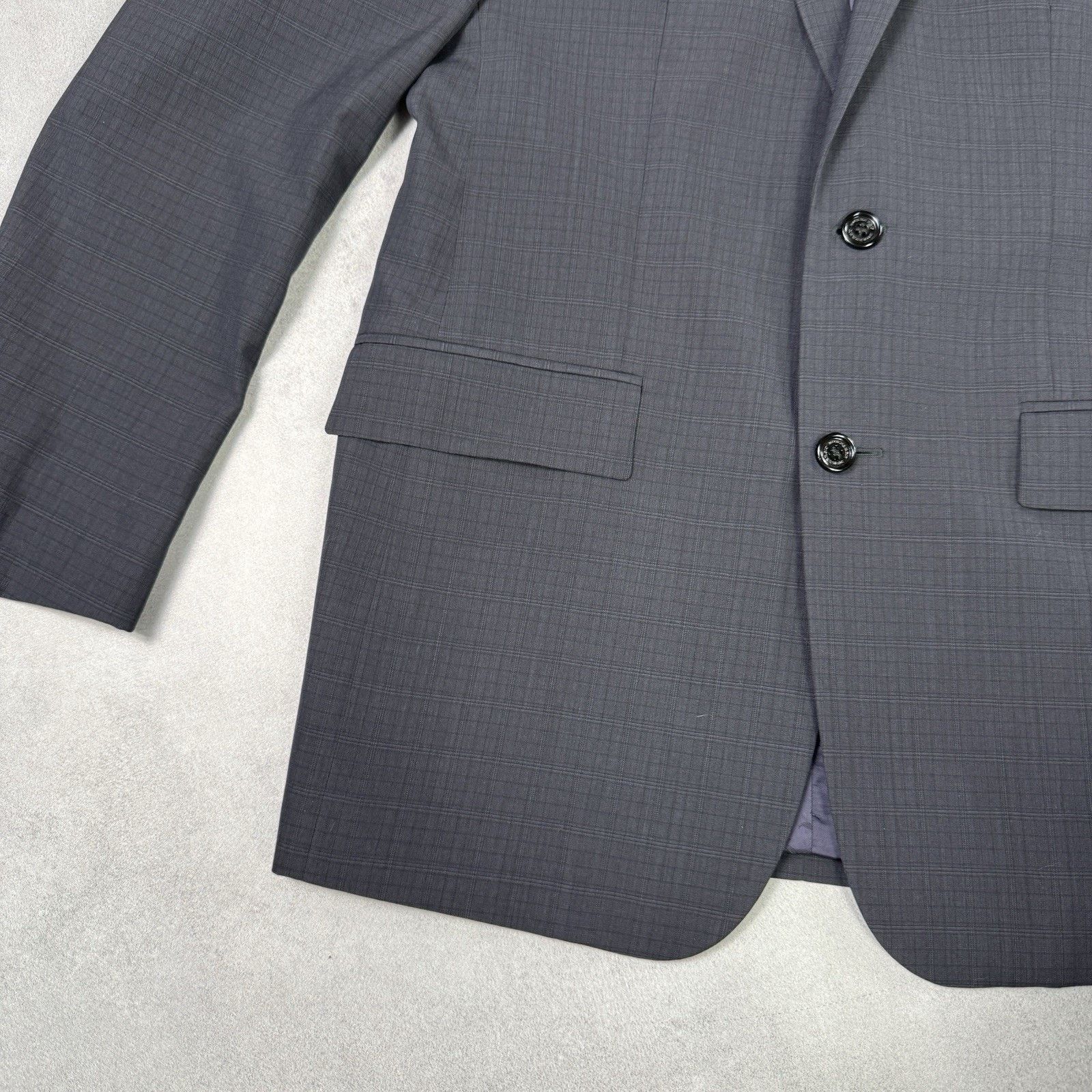 Burberry Burberry Men Blazer Two Button Grey Check Size 50 Size 40R - 6 Thumbnail