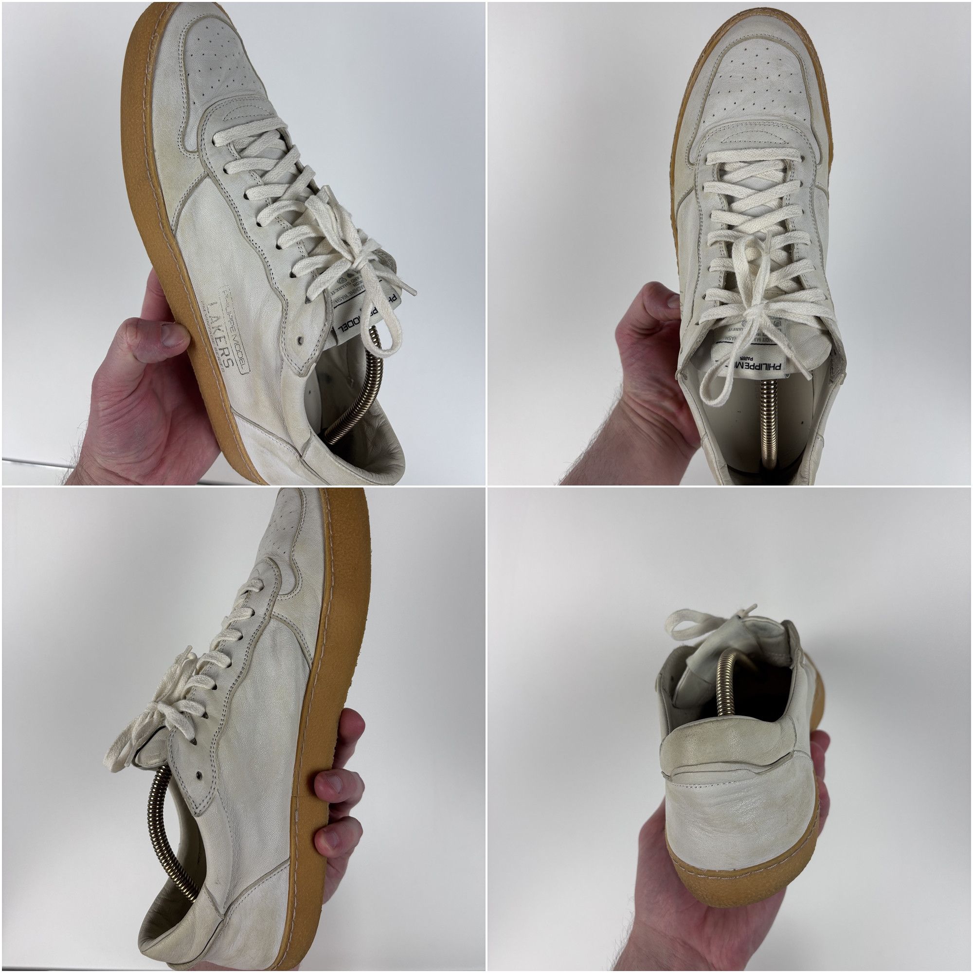 Philippe Model Philippe Model Leather Lakers PM Vintage Series Sneakers45 Size US 12 / EU 45 - 2 Thumbnail