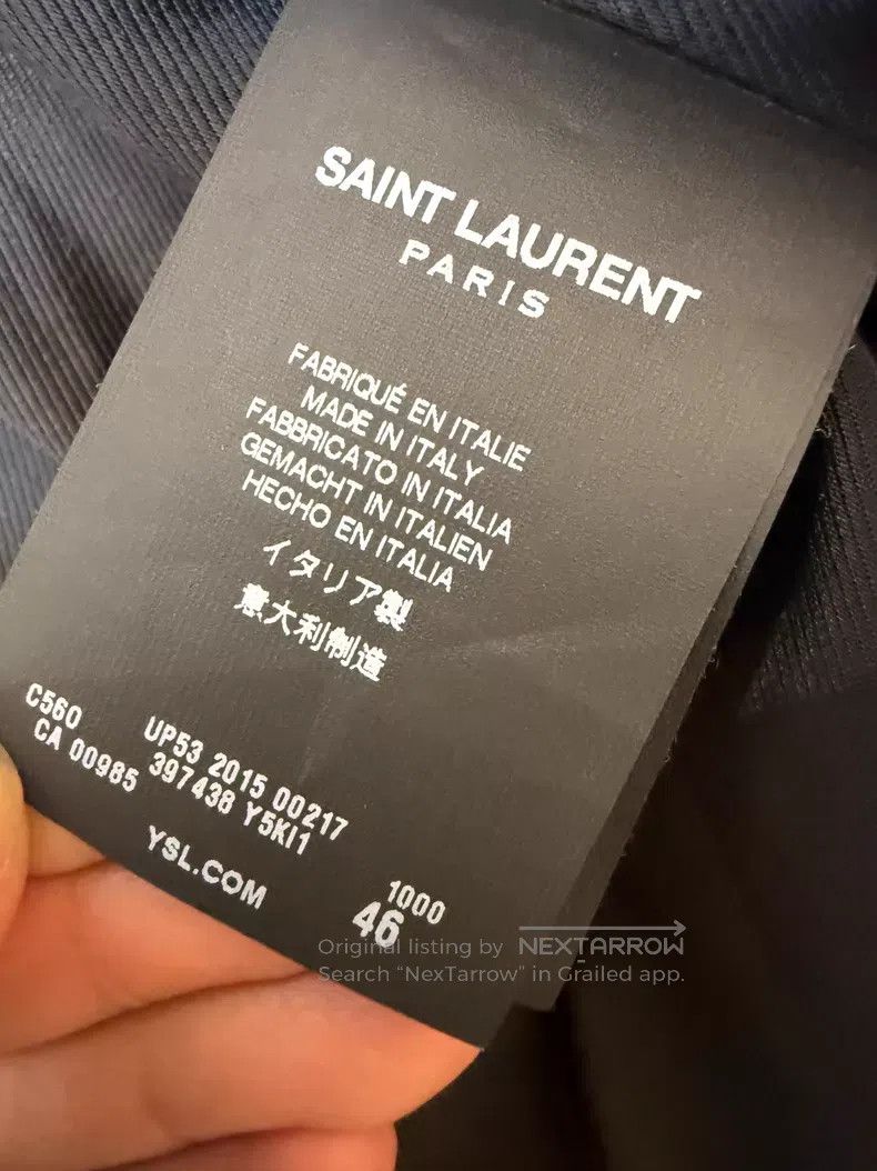 Saint Laurent Paris Saint Laurent Paris Lamb Leather 5-Zip Moto Jacket i Size US S / EU 44-46 / 1 - 4 Thumbnail
