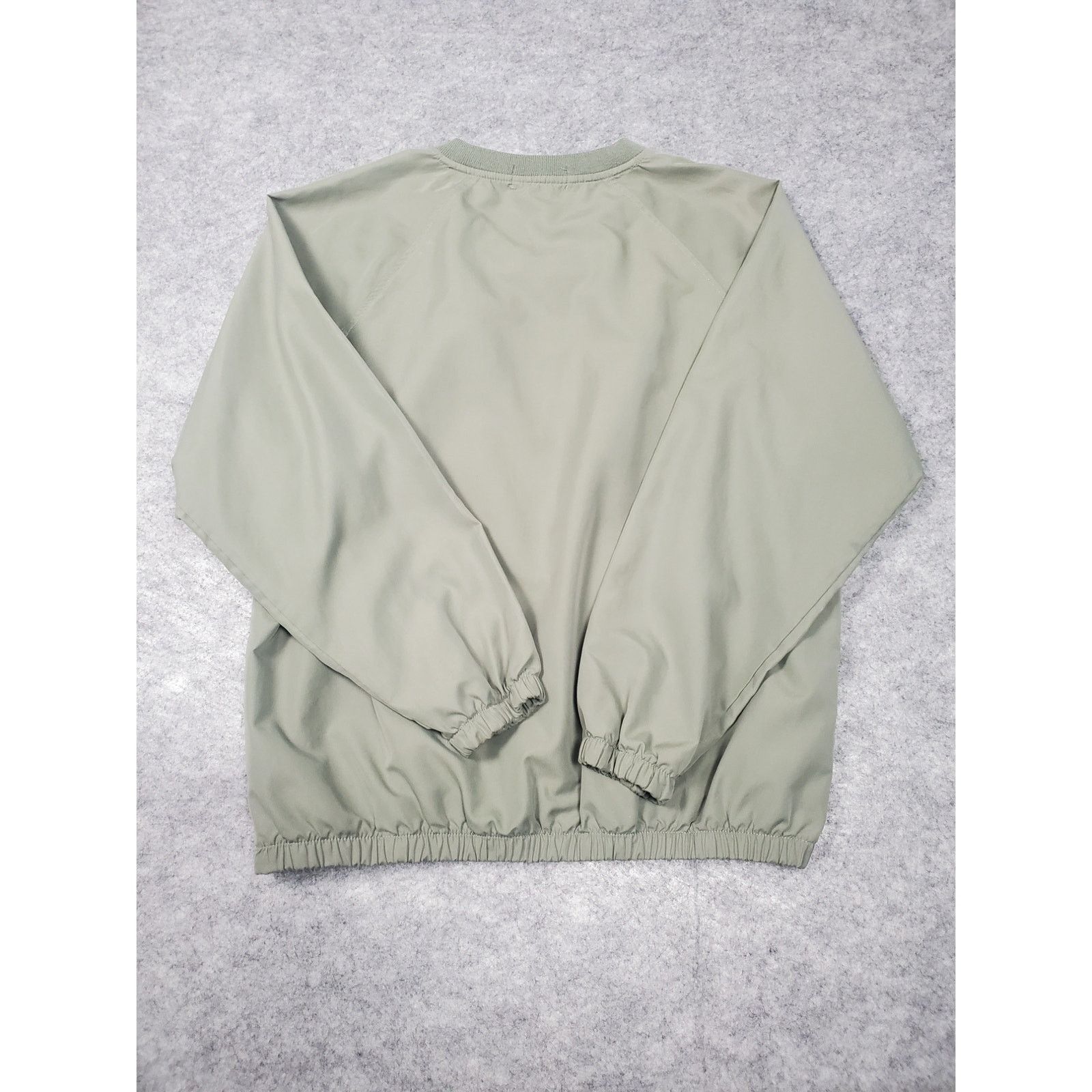 Izod Women's Izod Green V-Neck Pullover Medium Lightweight Size M / US 6-8 / IT 42-44 - 2 Thumbnail