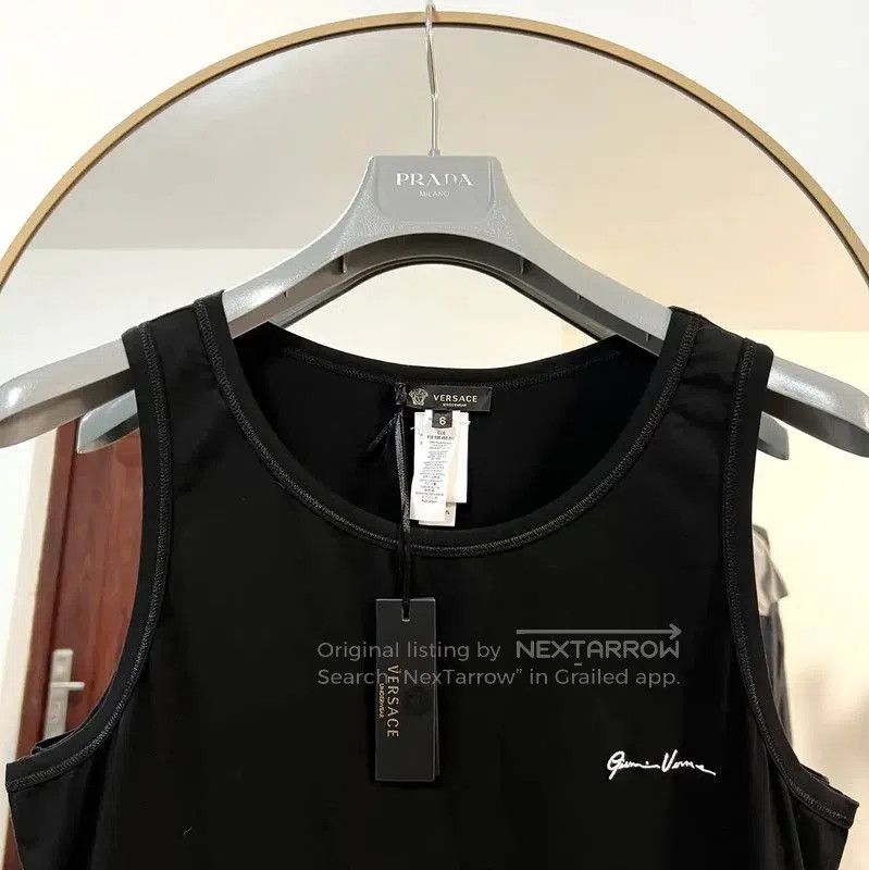 Versace Versace Black Sleeveless Men's T-Shirt . Size US S / EU 44-46 / 1 - 2 Thumbnail