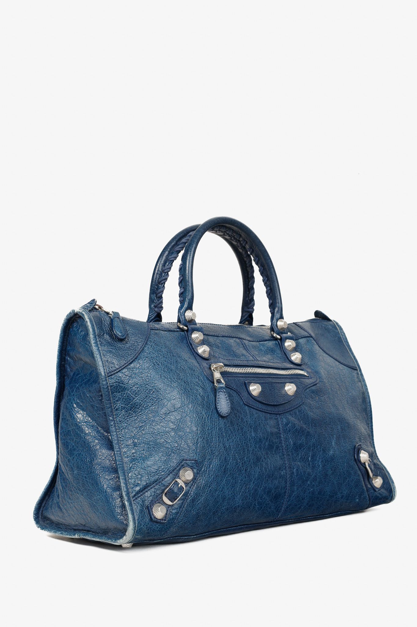 Balenciaga Balenciaga City Wrinkle Leather Slouchy Bag with Giant Studs Size ONE SIZE - 2 Thumbnail