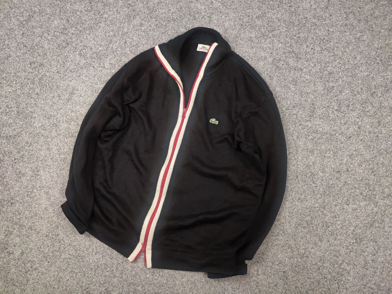 Lacoste Vintage Lacoste Sport Light Knit Full Zip Track Top Pullover Size US S / EU 44-46 / 1 - 3 Thumbnail