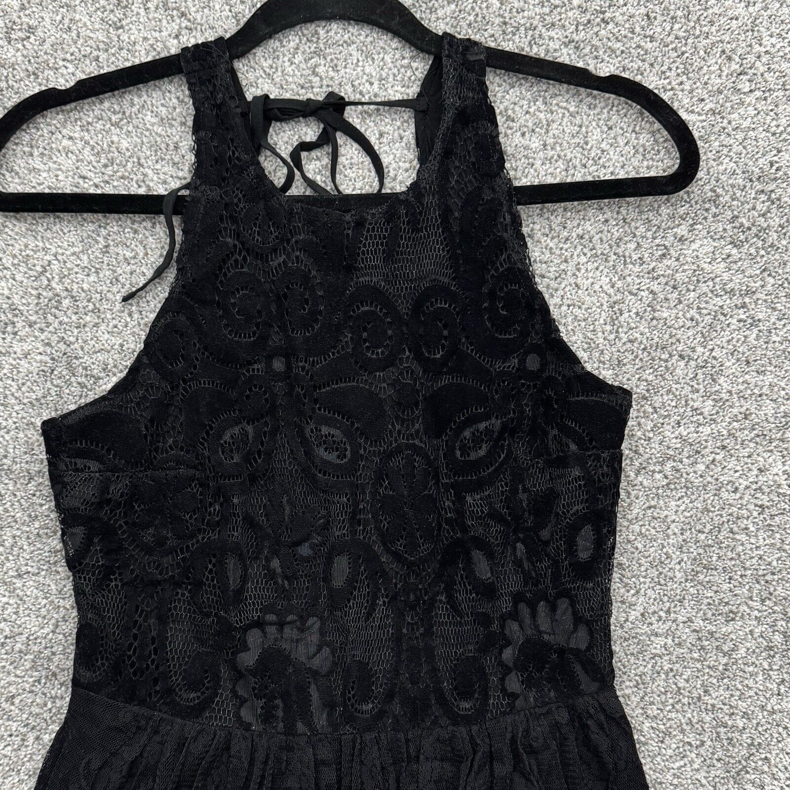 Hollister Hollister Dress M Velvet Lace Dark Fairy Grunge Romantic Size M / US 6-8 / IT 42-44 - 4 Thumbnail