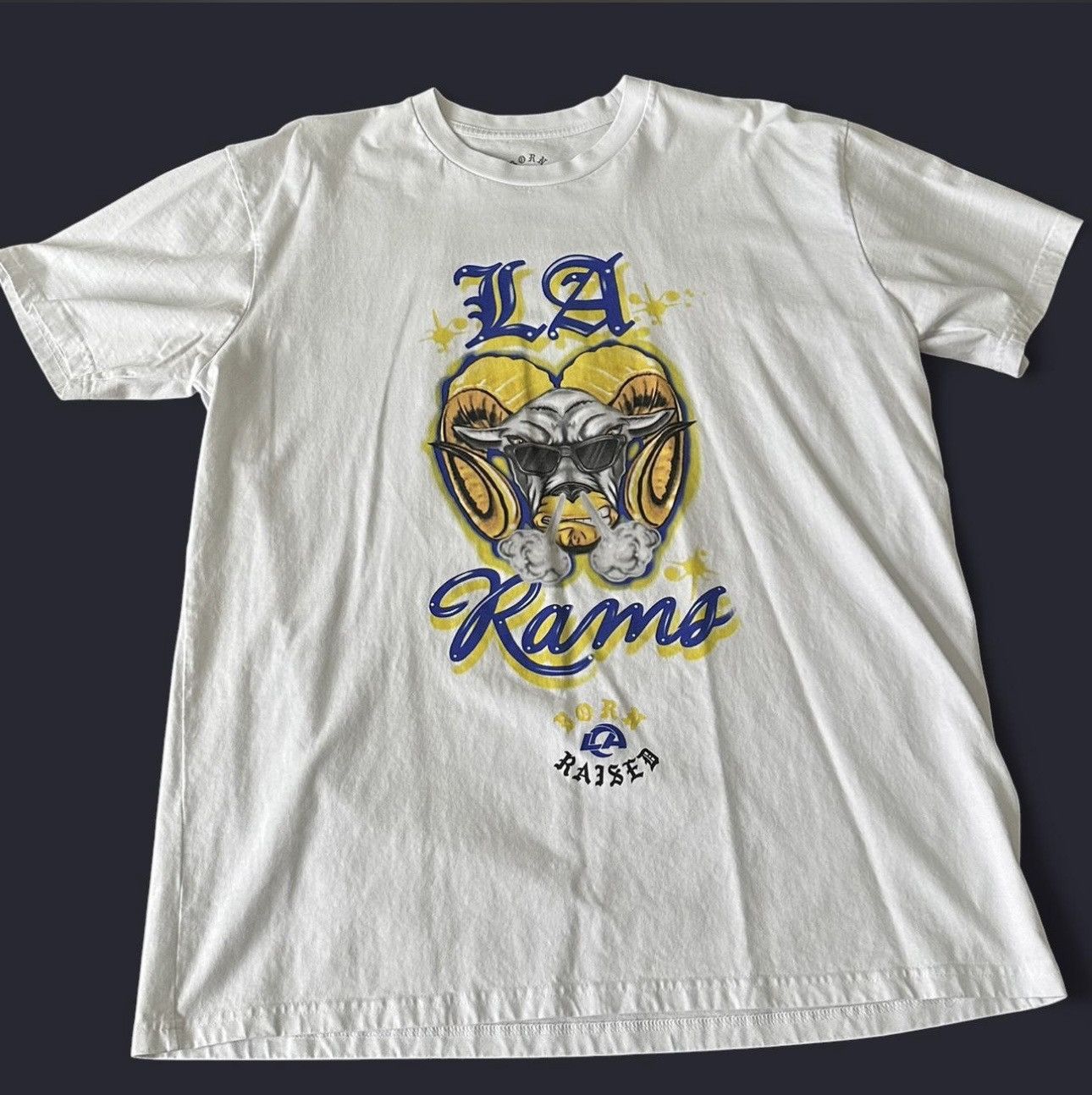 Born X Raised Born X Raised white LA Rams tee Size US XL / EU 56 / 4 - 1 Thumbnail