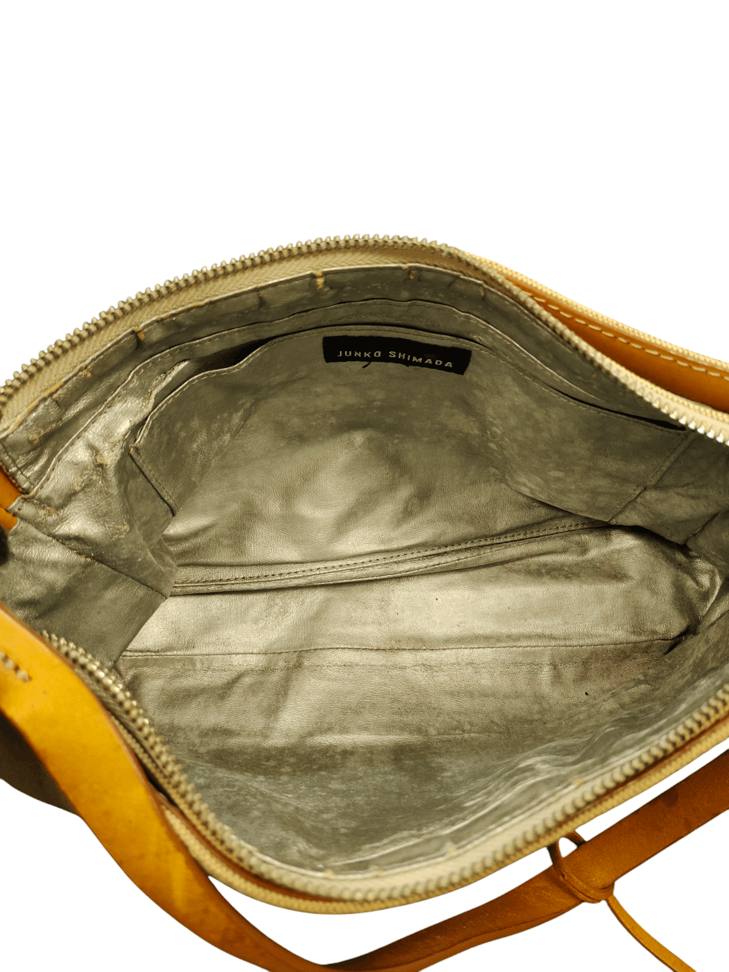 Junko Shimada Vintage Junko Shimada Japan Canvas Mix Leather Shoulder Bag Size ONE SIZE - 12 Thumbnail