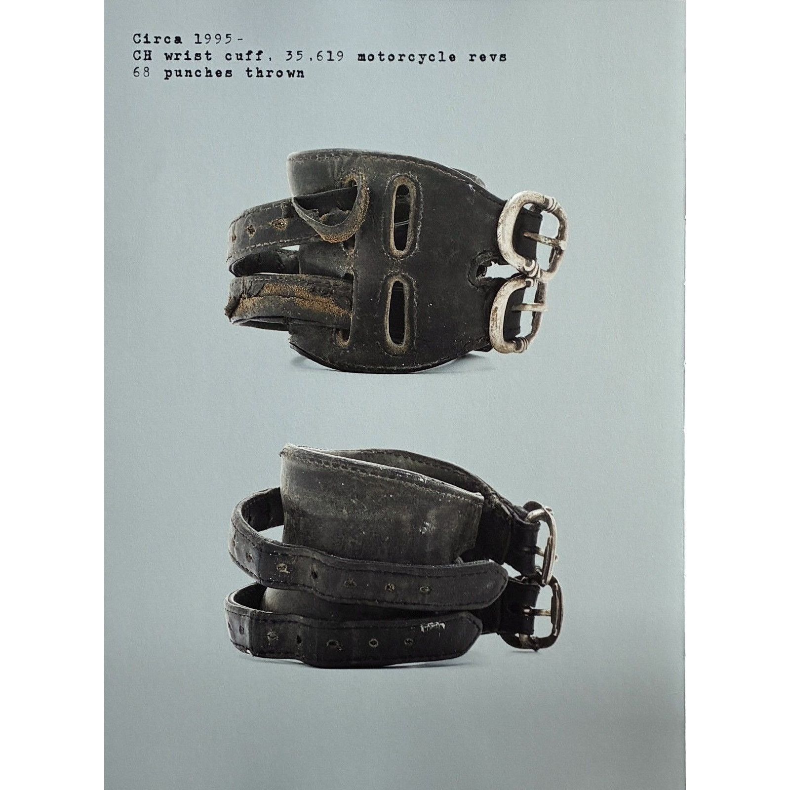 Chrome Hearts × Japanese Brand × Vintage Chrome Hearts biker cuffs photo Framed poster 9x11 Size ONE SIZE - 2 Thumbnail