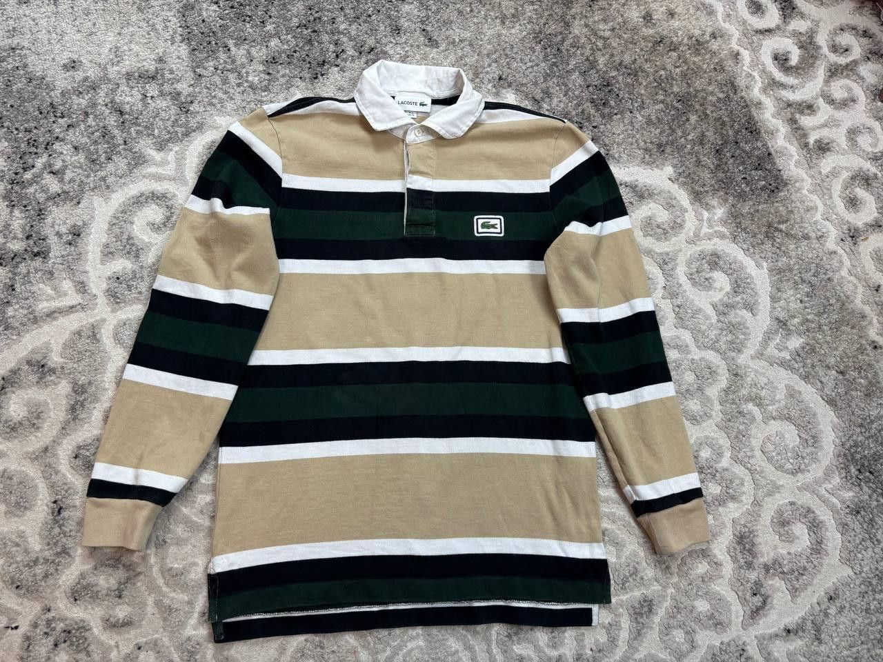 Lacoste Lacoste Long Sleeve Rugby XS. Beige/Green/Black. Mint Cond Size US XS / EU 42 / 0 - 11 Thumbnail