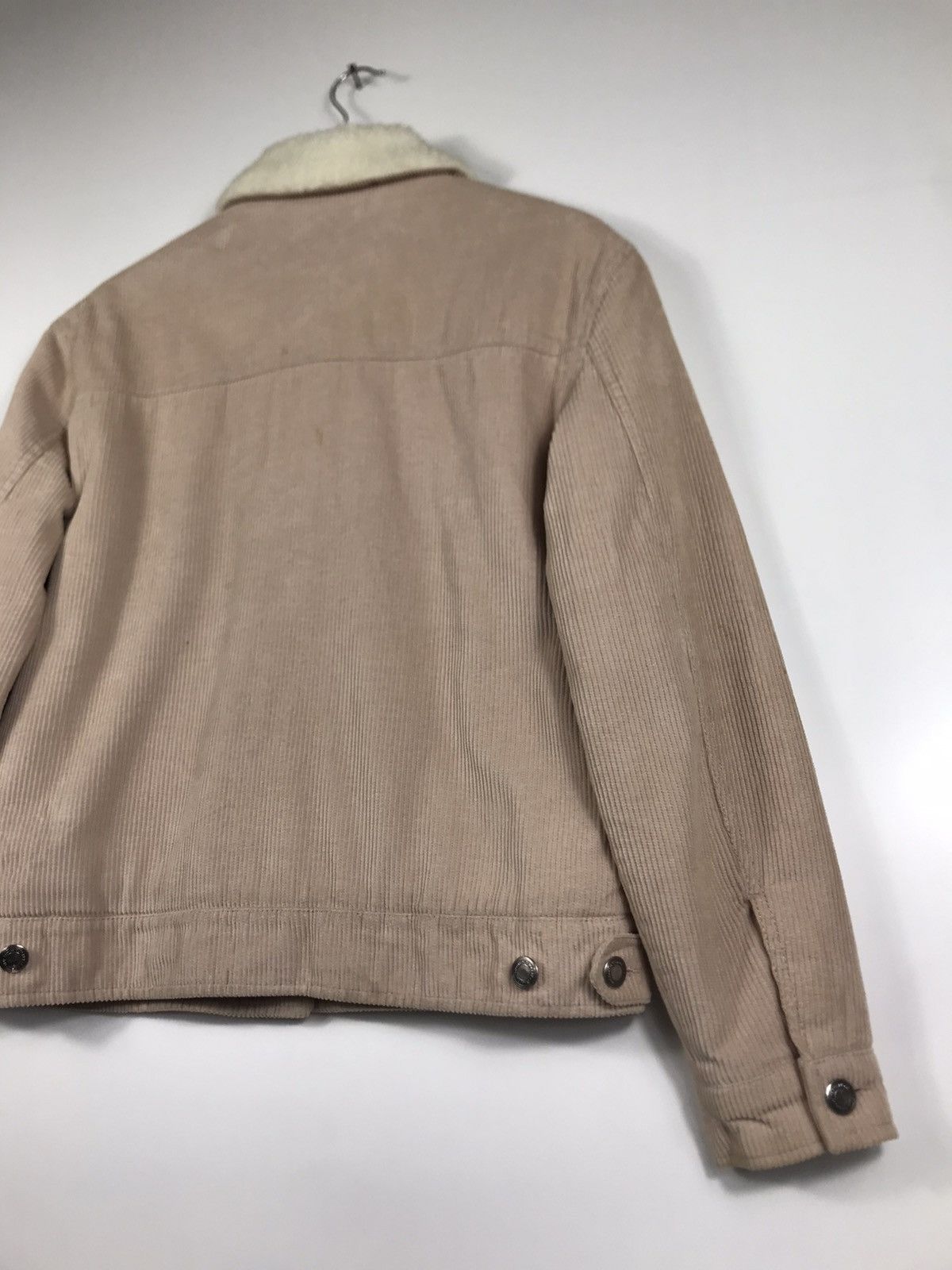Bershka 🔥Bershka Corduroy Sherpa In Side Trucker Jacket Size US S / EU 44-46 / 1 - 16 Thumbnail