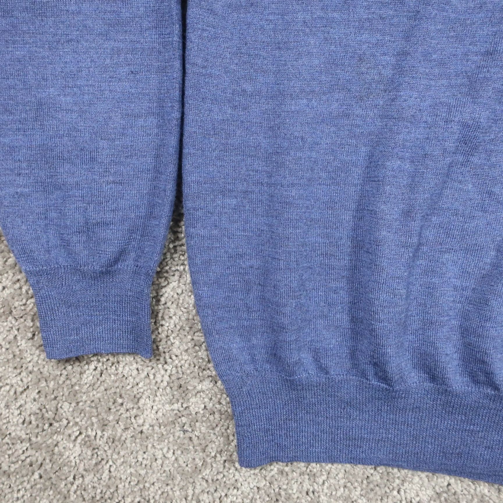 Polo Ralph Lauren VINTAGE Polo Ralph Lauren Sweater Men XL Golf Pullover V-Neck Blue Merino Wool Polo Ralph Lauren Merino Wool EUC Size US XL / EU 56 / 4 - 5 Thumbnail