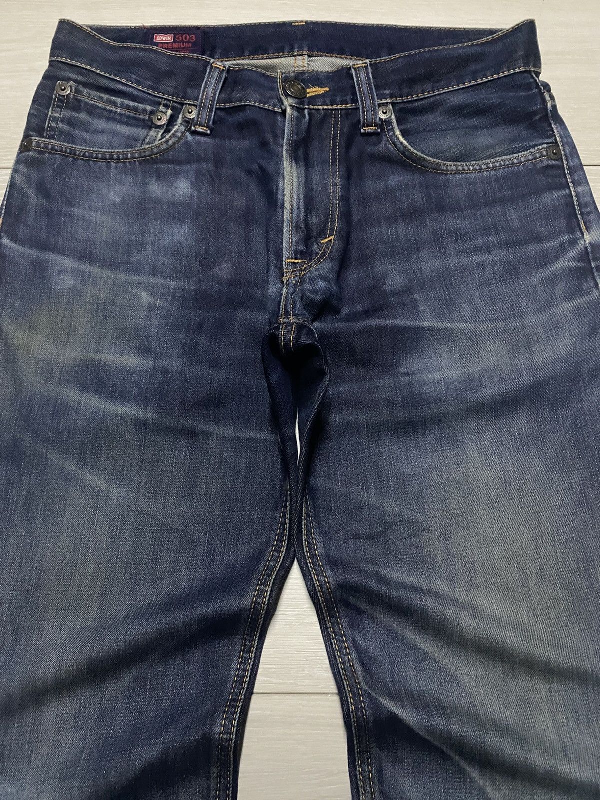Edwin Vintage Edwin 503 Faded Wash Loose Jeans Size US 32 / EU 48 - 3 Thumbnail