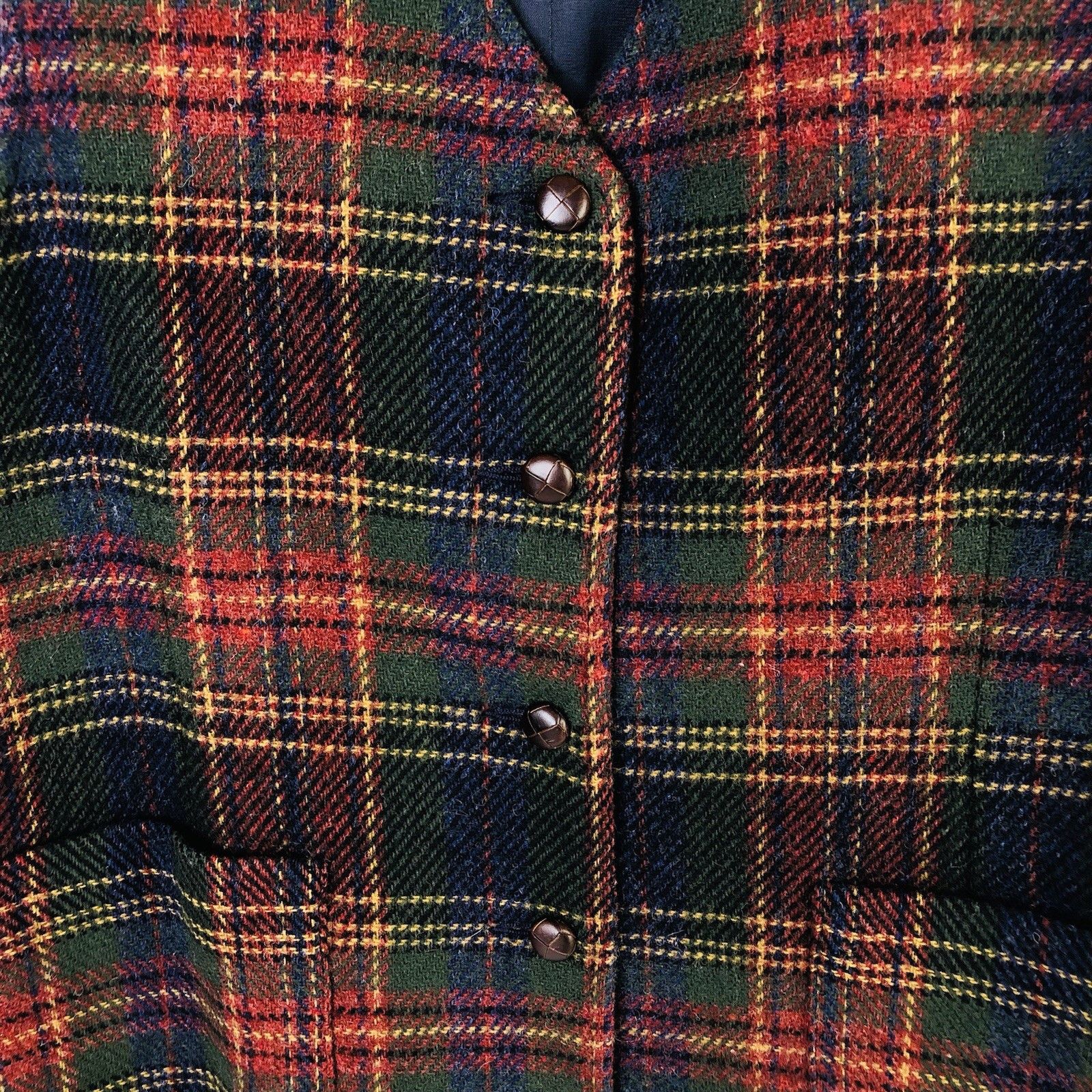 Other JH Collectibles 100% Wool Plaid Vest Womens Sz 4 Preppy Size S / US 4 / IT 40 - 3 Thumbnail