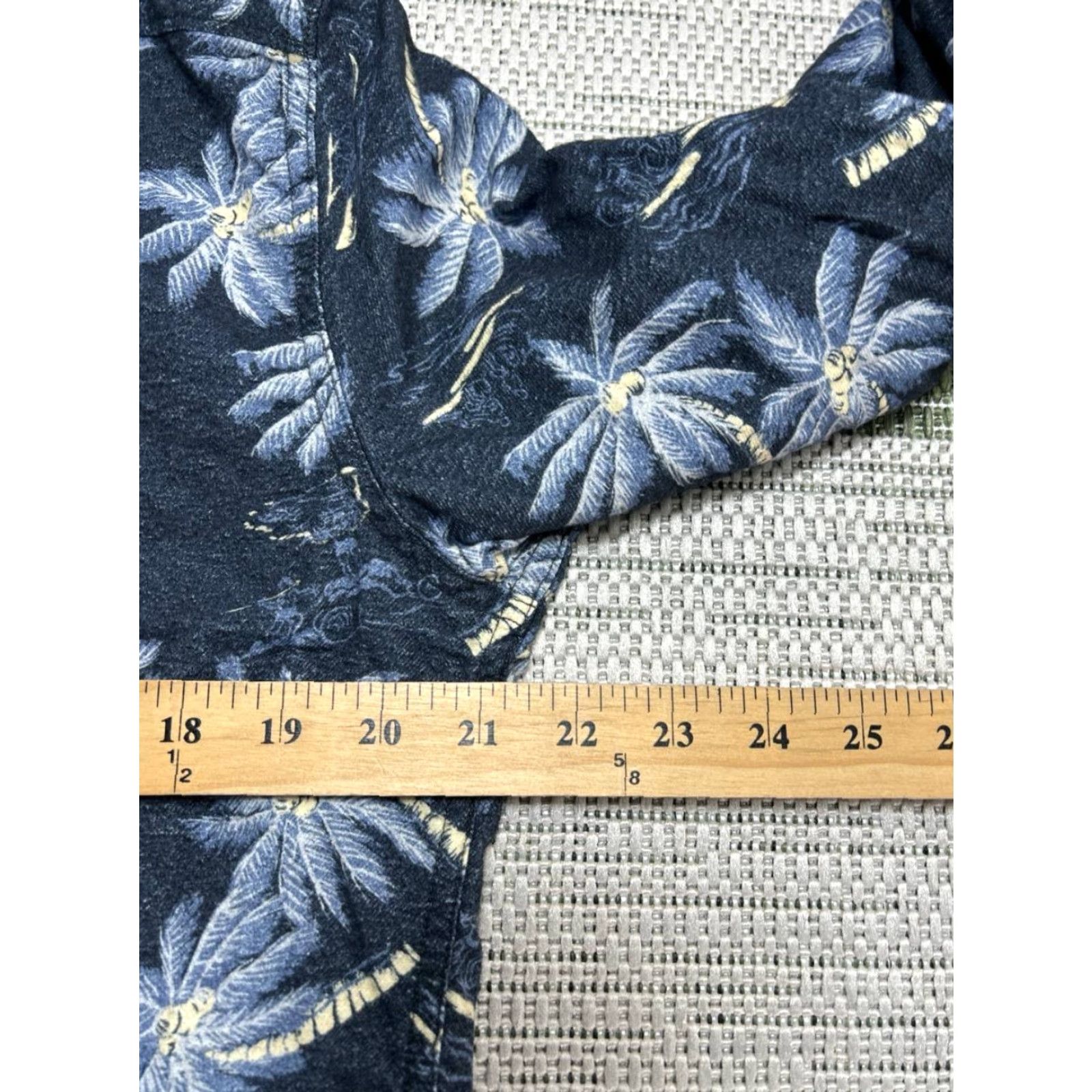 Faherty Faherty Shirt Mens Medium Blue Cotton Palm Trees Print Button Up Size US M / EU 48-50 / 2 - 7 Thumbnail