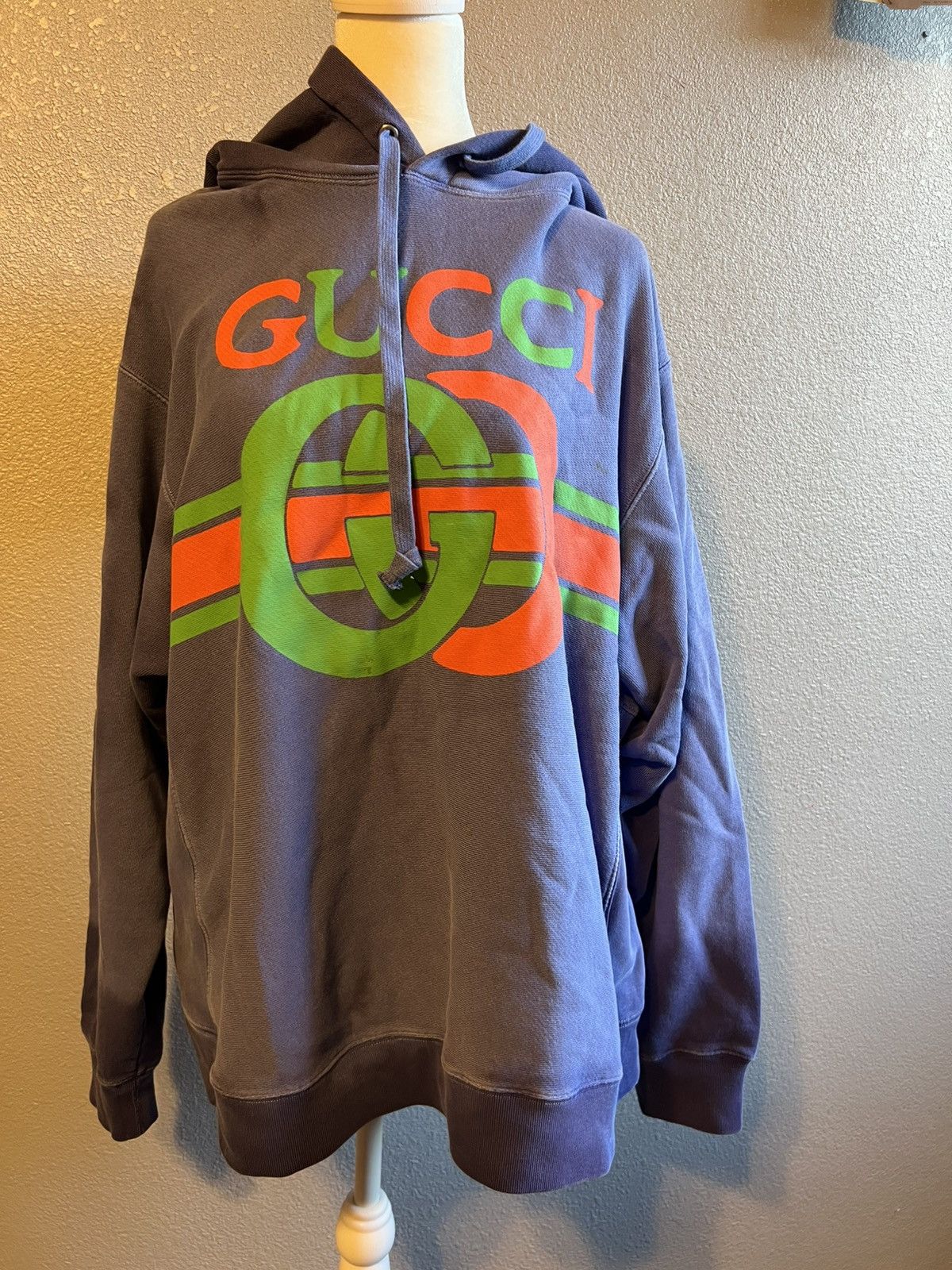 Gucci GUCCI Hoodie Men's double GG logo tie dye Size US L / EU 52-54 / 3 - 1 Thumbnail