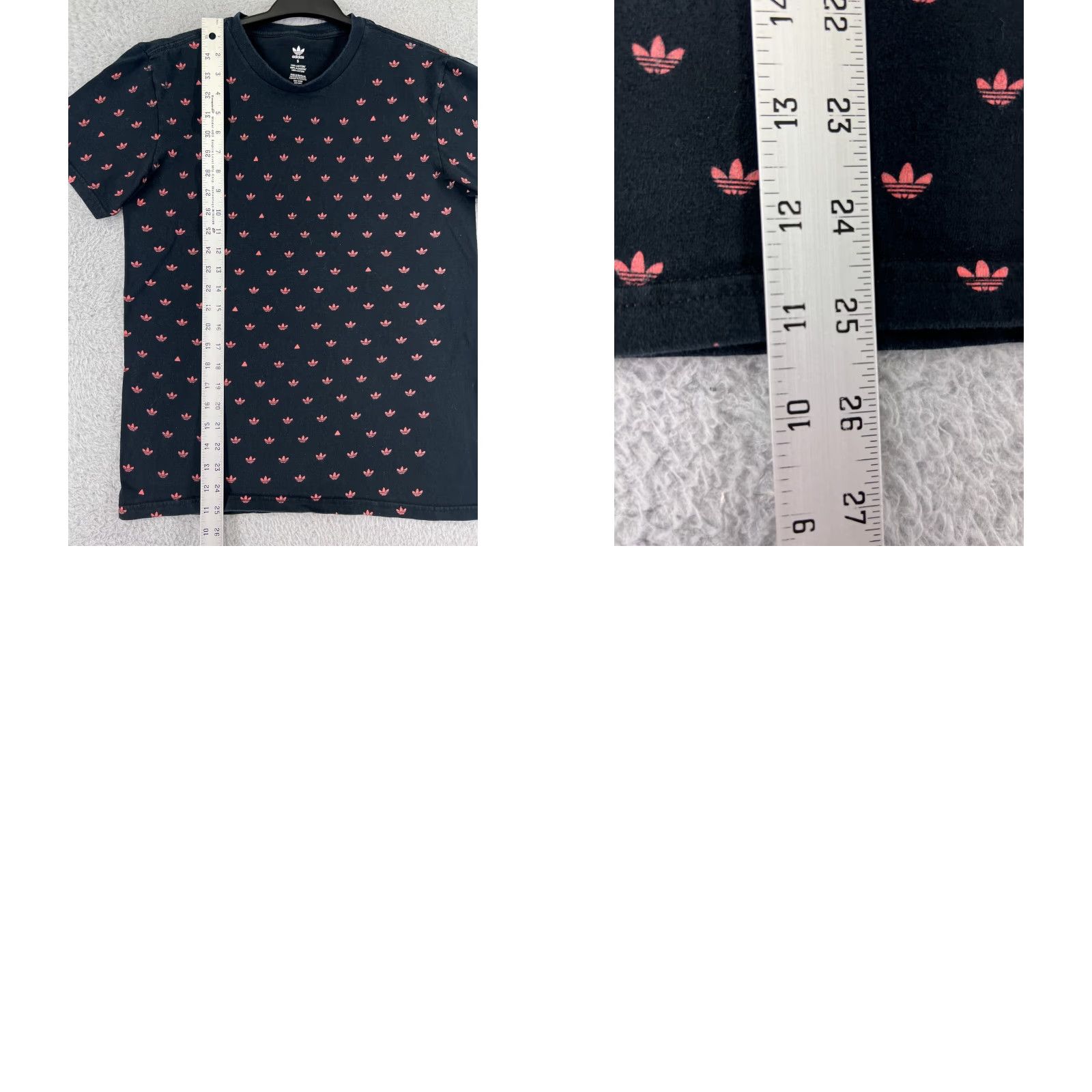 Adidas Adidas Shirt Mens Small Black Trefoil All Over Print Short Sleeve Crew Neck Size US S / EU 44-46 / 1 - 9 Thumbnail