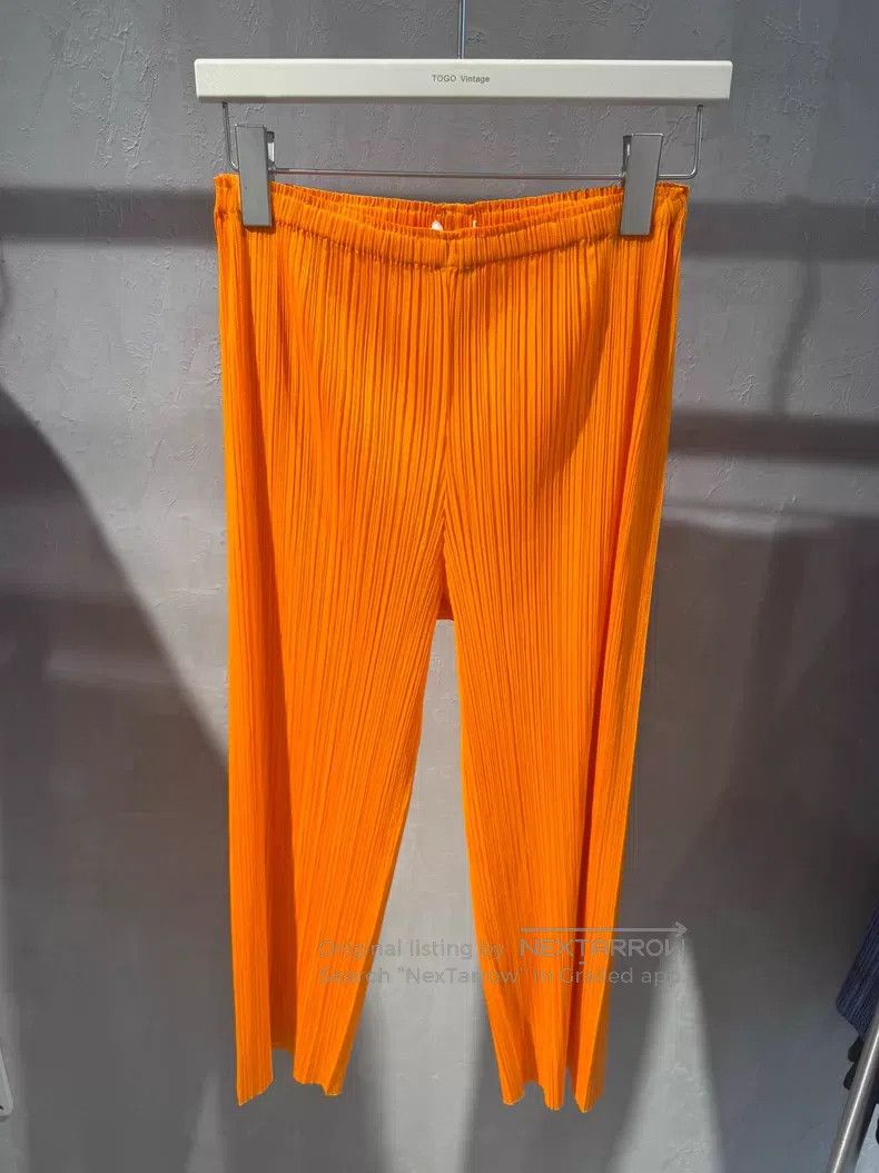 Issey Miyake Issey Miyake Orange Pants Size 25" / US 0 / IT 36 - 1 Thumbnail