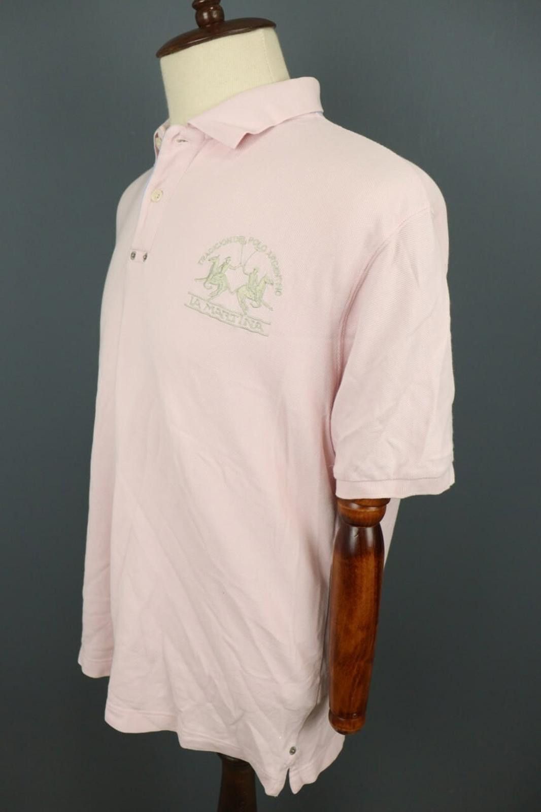 La Martina La Martina Pink Short Sleeve Polo Shirt Size 2XL Size US XXL / EU 58 / 5 - 9 Thumbnail