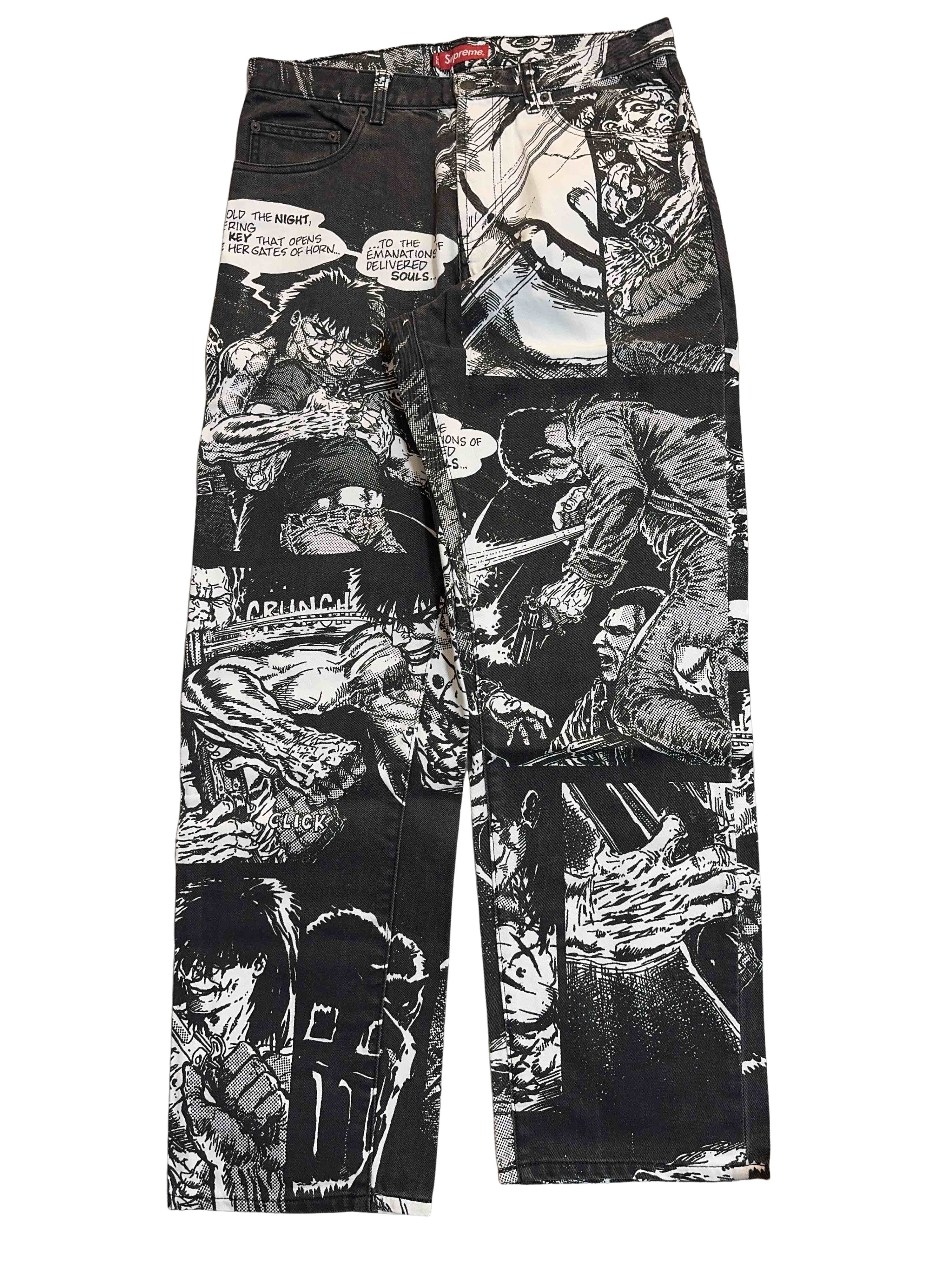 Supreme The Crow Regular Jean White size 30 Brand New | Grailed