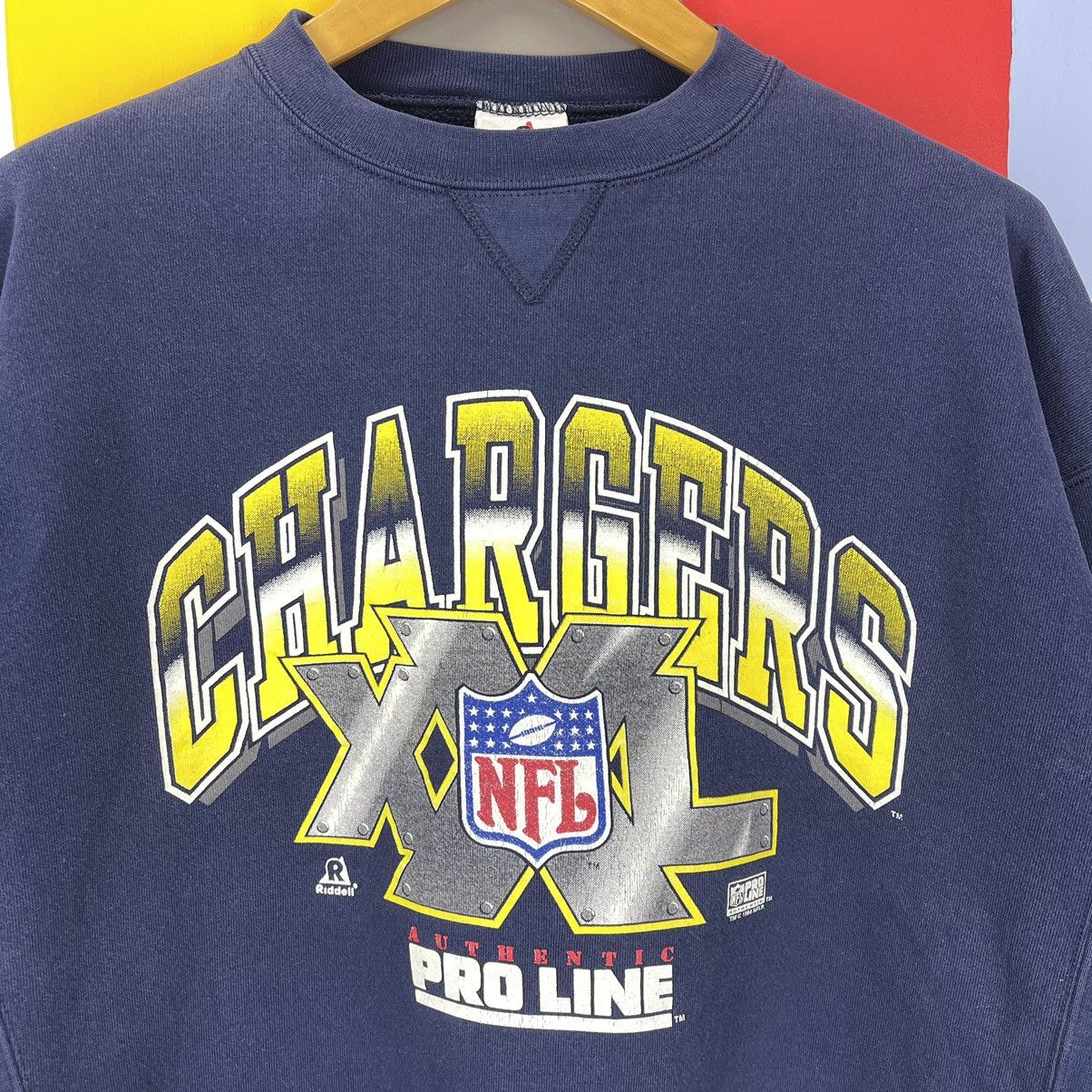 NFL 1994 Vintage CHARGERS Crew Neck Sweatshirt #1702/06 Size US XL / EU 56 / 4 - 2 Thumbnail