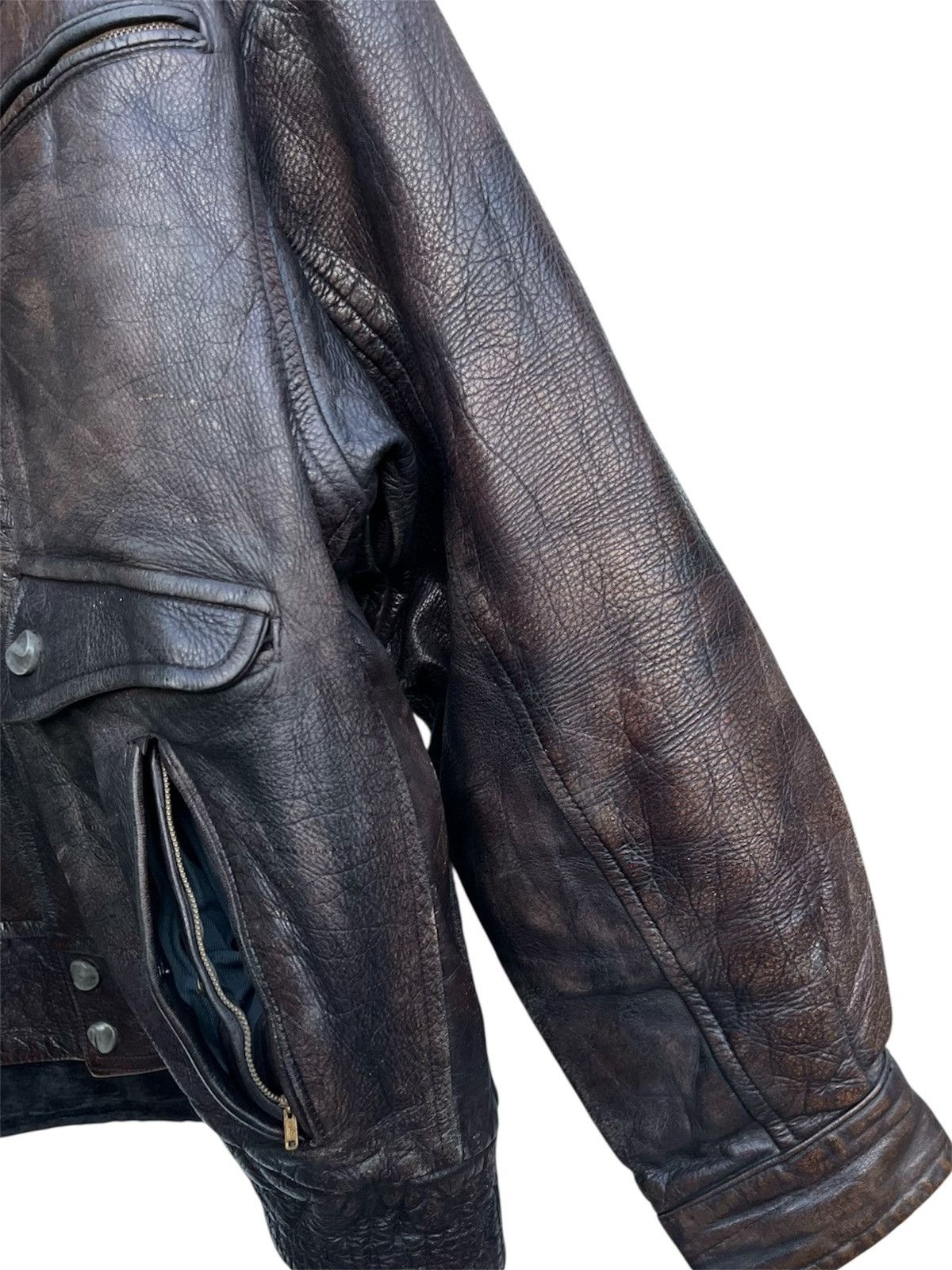 Genuine Leather Vintage Multi-pockets Leather Jacket Size US L / EU 52-54 / 3 - 7 Thumbnail