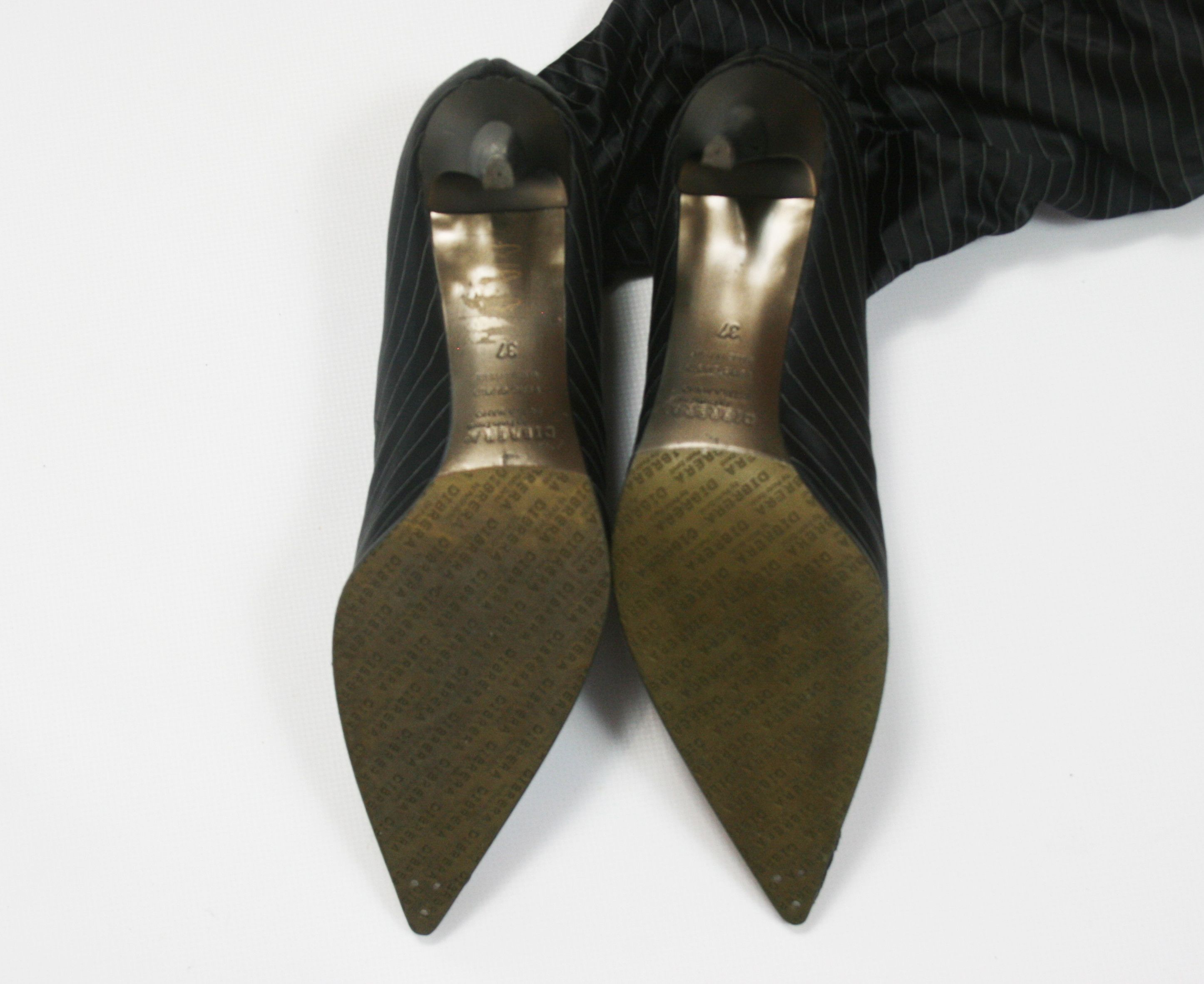 Other Dibrera By Paolo Zanoli Y2K Butterfly Stretch Heeled Boots Size US 7 / IT 37 - 13 Thumbnail