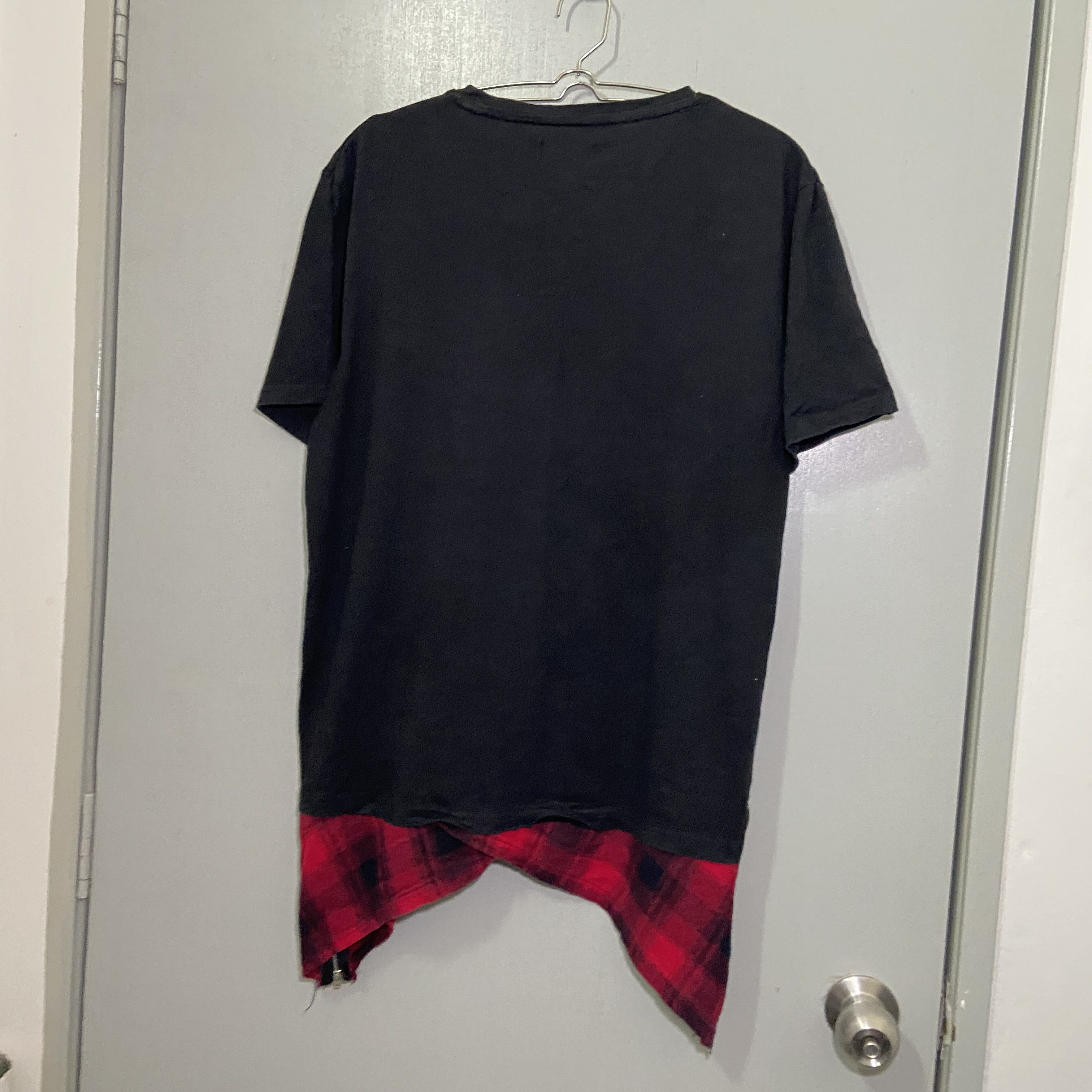 semanticdesign Semantic Design Punk Flannel Hem Tee L | Japan Y2K Grunge Size US L / EU 52-54 / 3 - 6 Thumbnail