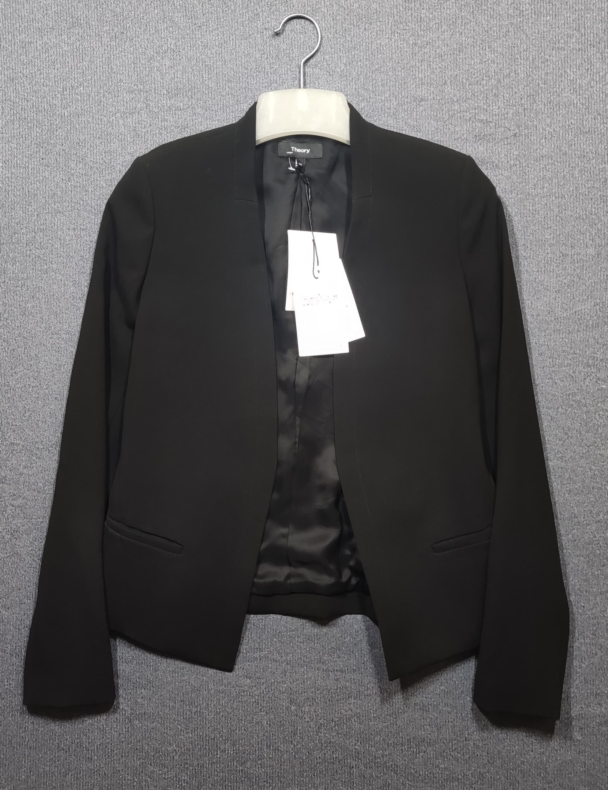 Dior × Japanese Brand × Theory NWT THEORY LANAI OPEN FRONT BLACK BLAZERS Size XS / US 0-2 / IT 36-38 - 1 Thumbnail