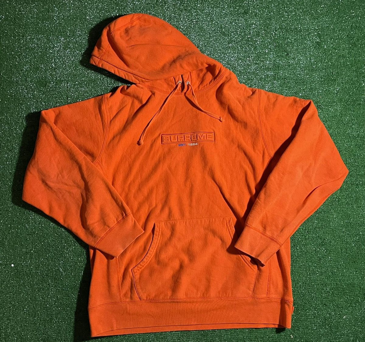 Shops Vintage Supreme Orange Half Zip Windbreaker Size M Rare Authentic