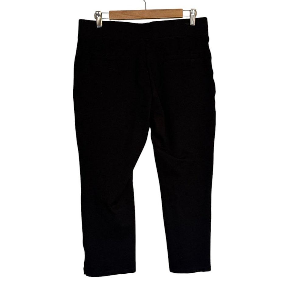 Quince Quince Pants Women Large Black Kick Flare Stretch Minimalist Size 30" / US 8 / IT 44 - 4 Thumbnail