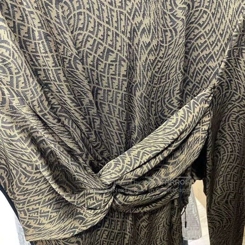 Fendi Fendi Monogram Printed Maxi Dress Size S / US 4 / IT 40 - 3 Thumbnail