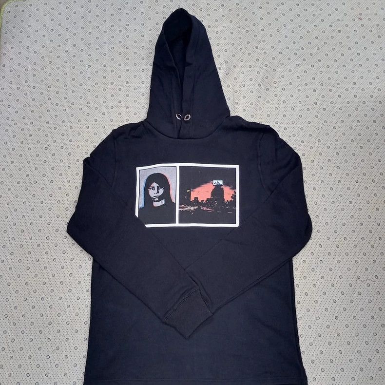Givenchy Givenchy Vintage Abstract Portrait Pattern Print Black Hoo Size US M / EU 48-50 / 2 - 1 Thumbnail