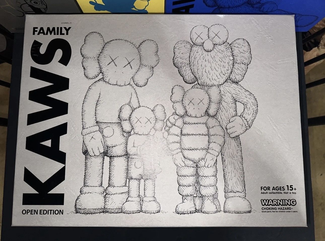 Kaws KAWS Family Vinyl Figures Grey/ Pink Grailed