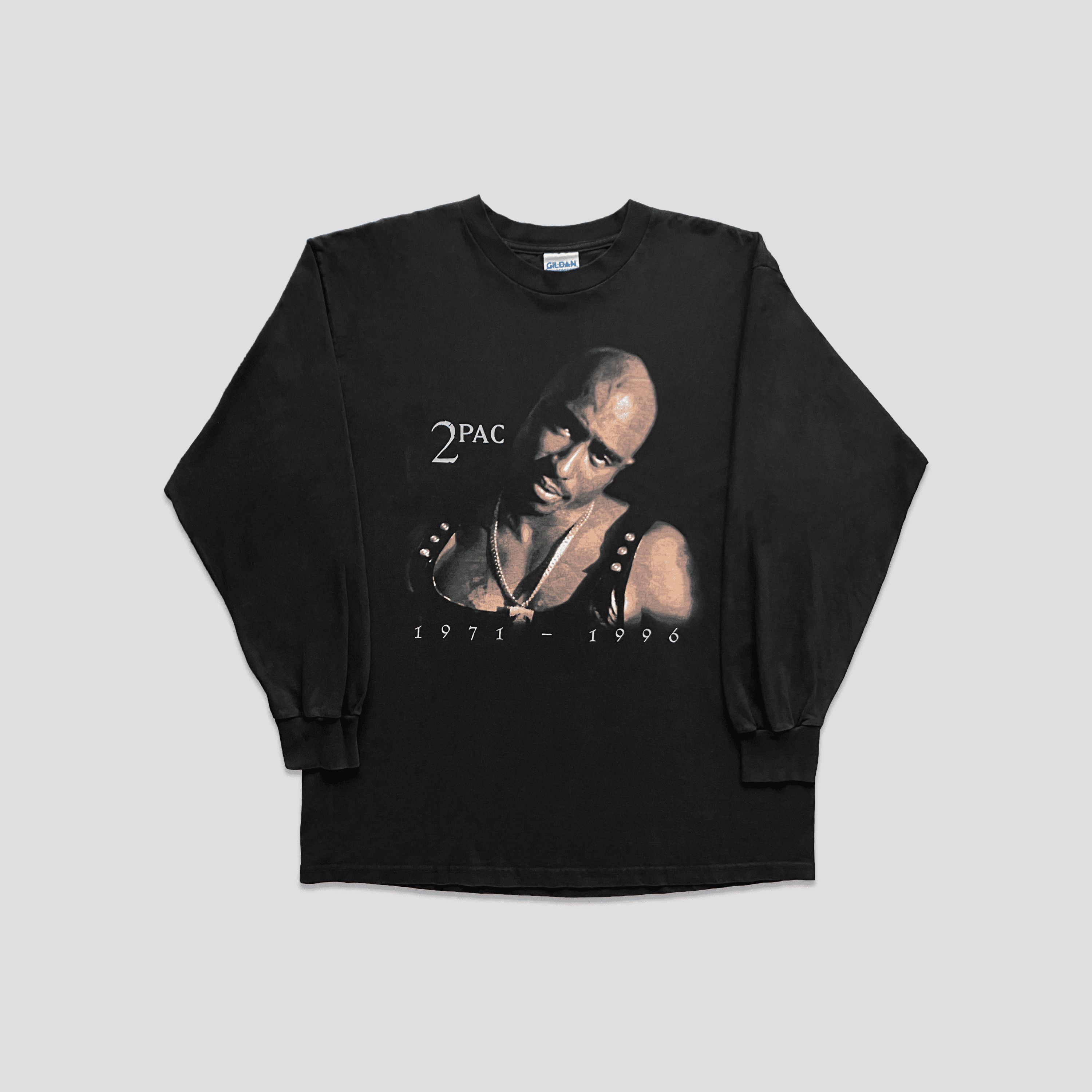 Rap Tees Vintage 1996 2pac Memorial T-Shirt Size US XL / EU 56 / 4 - 1 Thumbnail