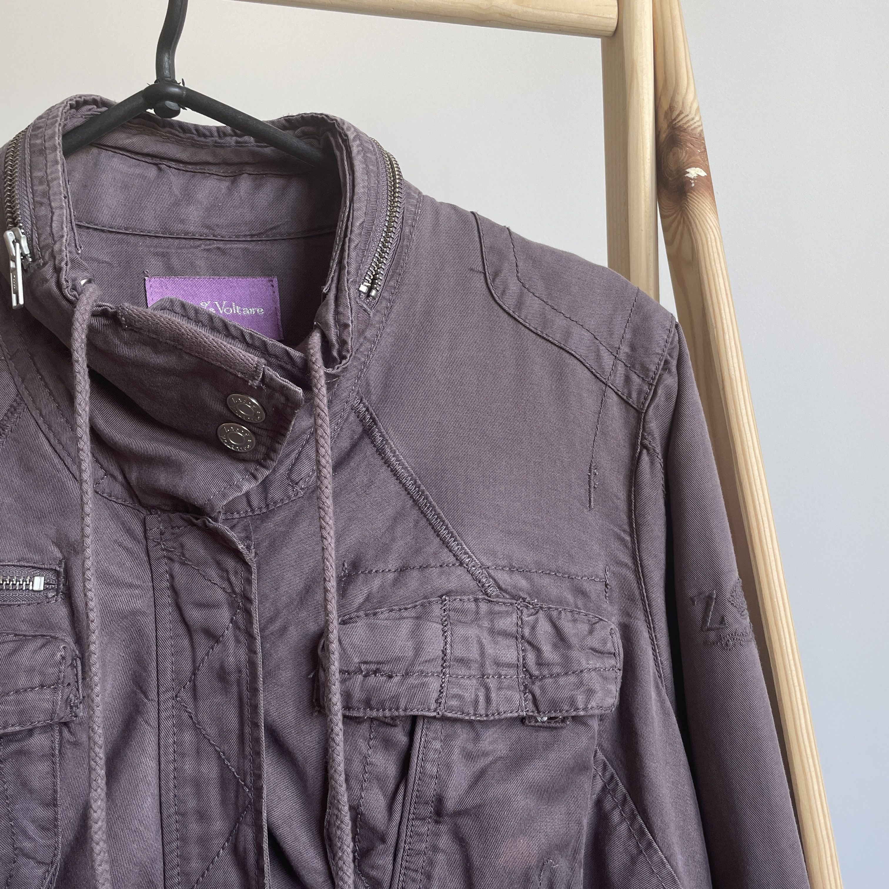 Zadig & Voltaire Zadig & Voltaire Womens Lyocell Military Jacket Size L Size L / US 10 / IT 46 - 9 Thumbnail