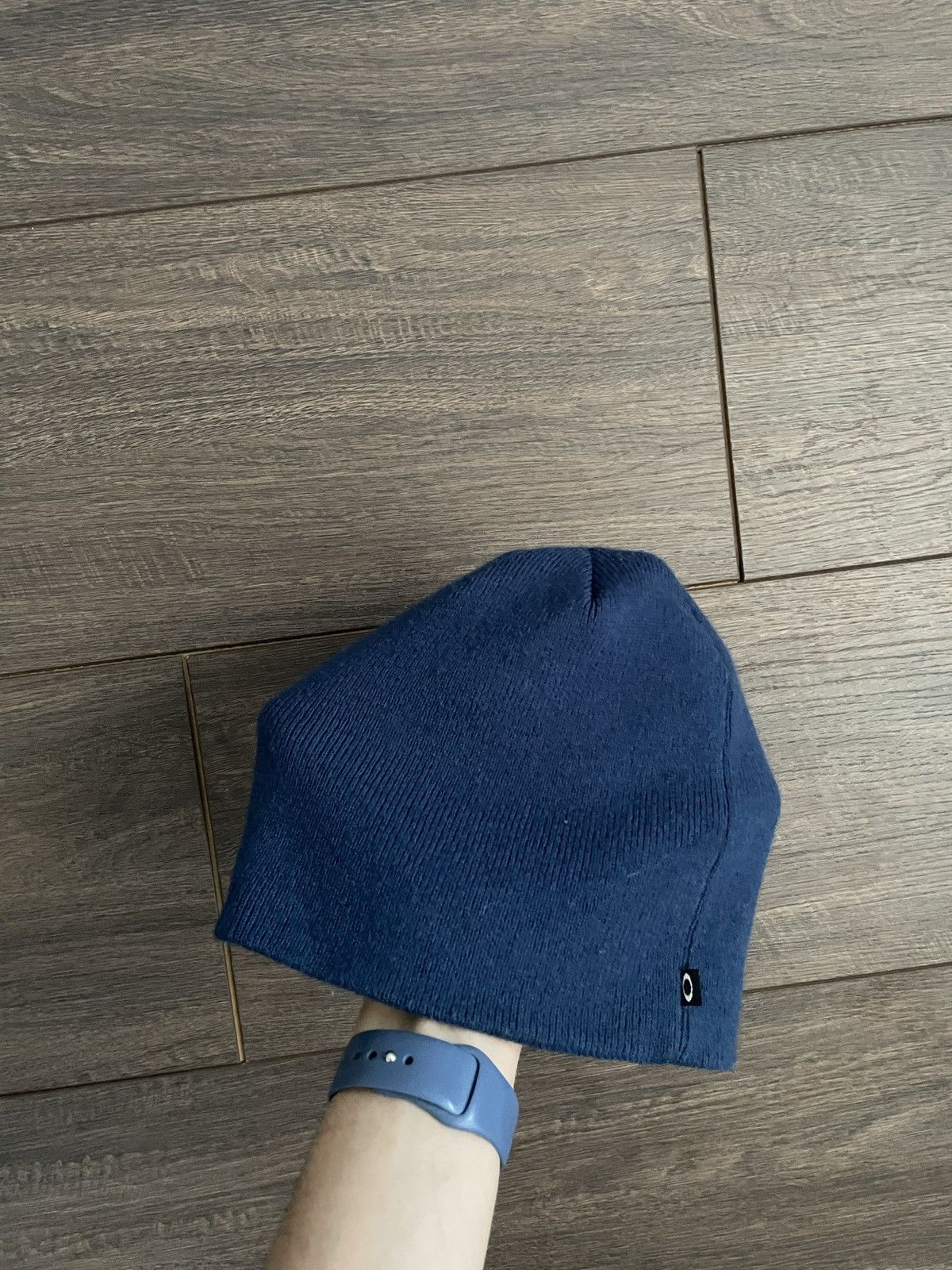Oakley × Vintage Vintage Oakley Gorpcore Embroidered Logo Y2K Beanie Blue Hat Size ONE SIZE - 3 Thumbnail