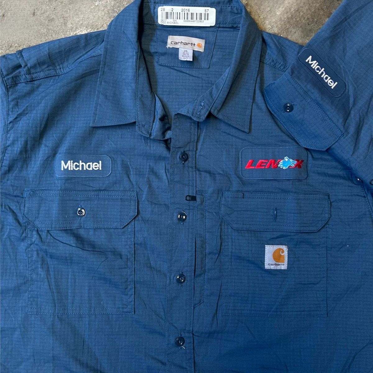 Carhartt × Carhartt Wip 2016 Carhartt LenoxTools Michael Work Shirt Size US XXL / EU 58 / 5 - 2 Thumbnail