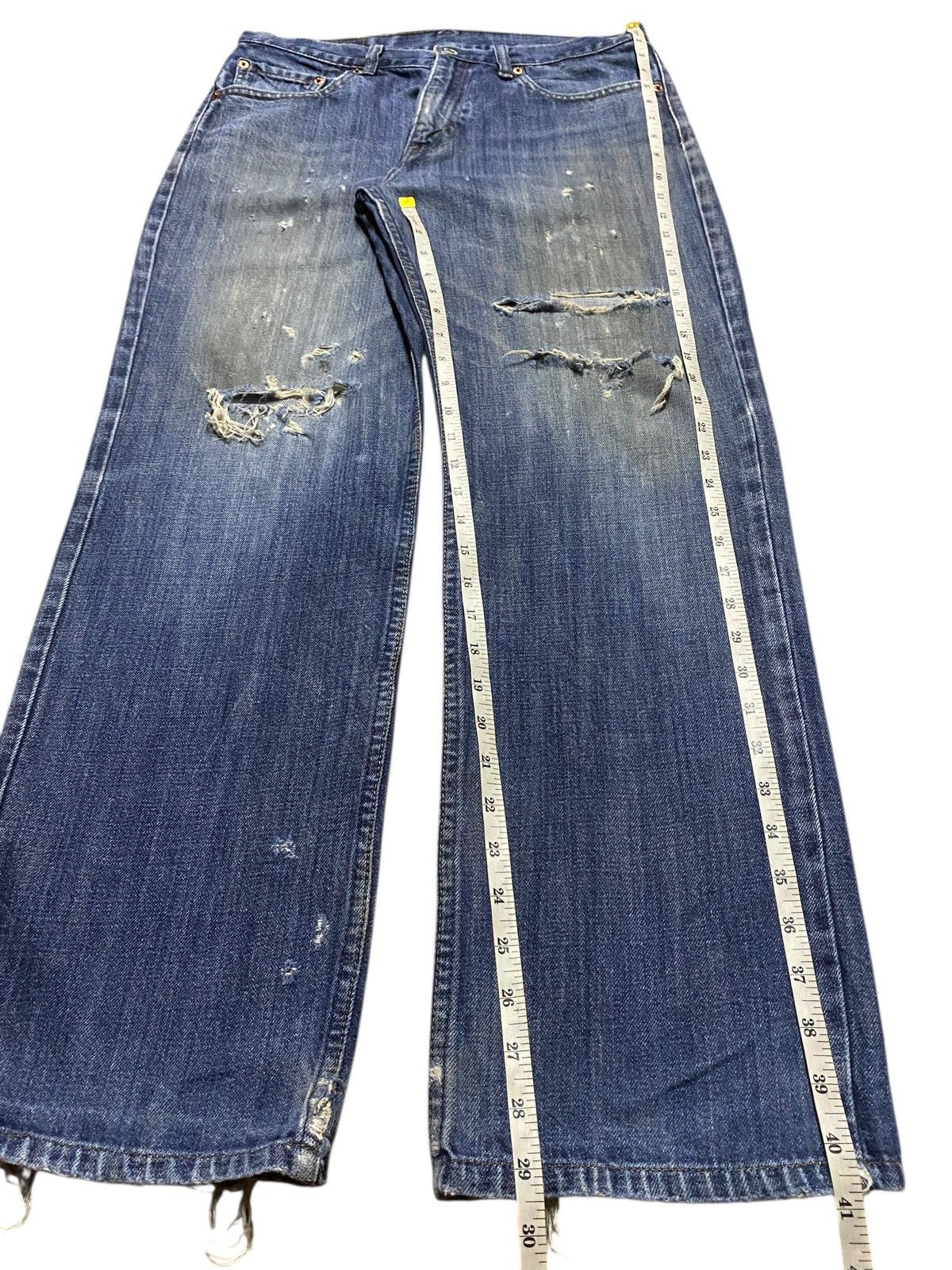 Levi's Vintage Clothing Vintage Levis 553 Mud Wash Distressed Loose Jeans Size US 32 / EU 48 - 16 Thumbnail