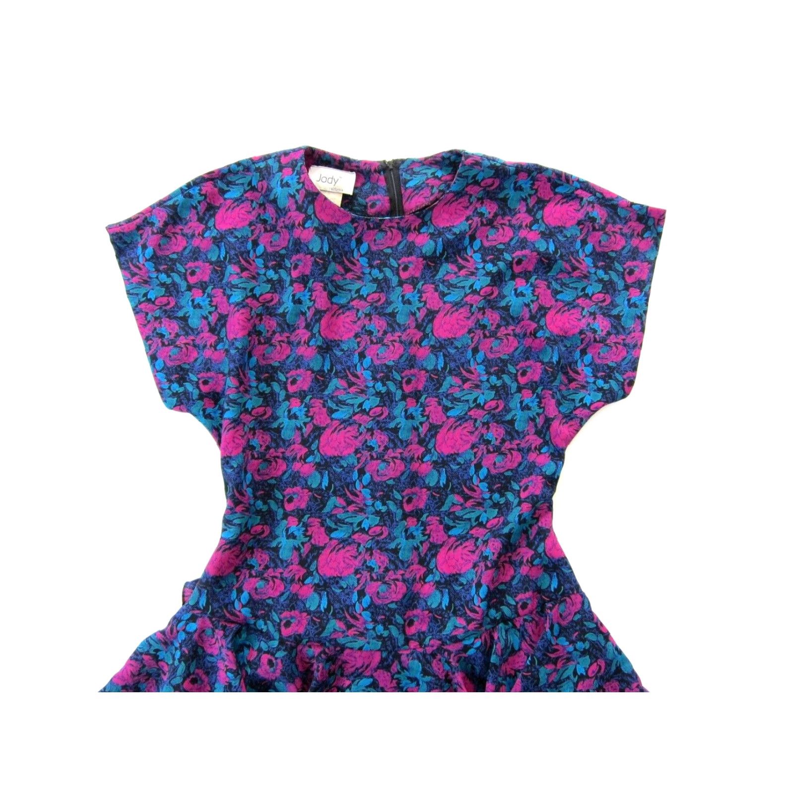 Vintage VINTAGE Jody California Floral Cap Sleeve Layered Dress 5/6 Pink Medium Women Dress Cap Sleeve Floral Layered Vintage Dress 5/6 Pink California Jody Size S / US 4 / IT 40 - 3 Thumbnail
