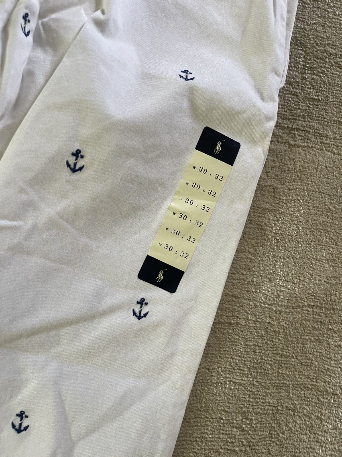 Polo Ralph Lauren Polo Ralph Lauren mens white pants 30x32 anchor NWT Size US 30 / EU 46 - 8 Thumbnail