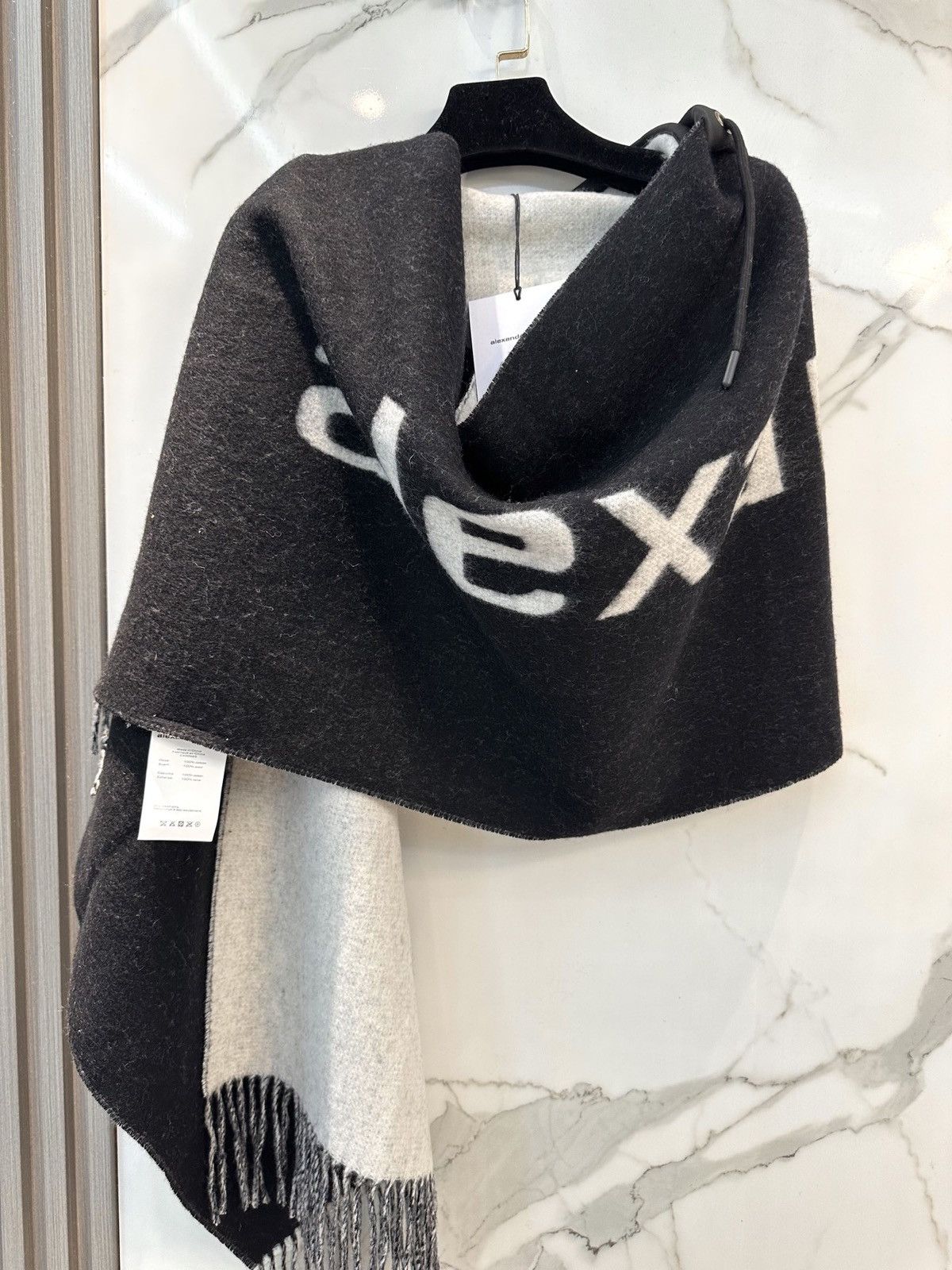 Alexander Wang Alexander Wang black scarf Size ONE SIZE - 1 Thumbnail