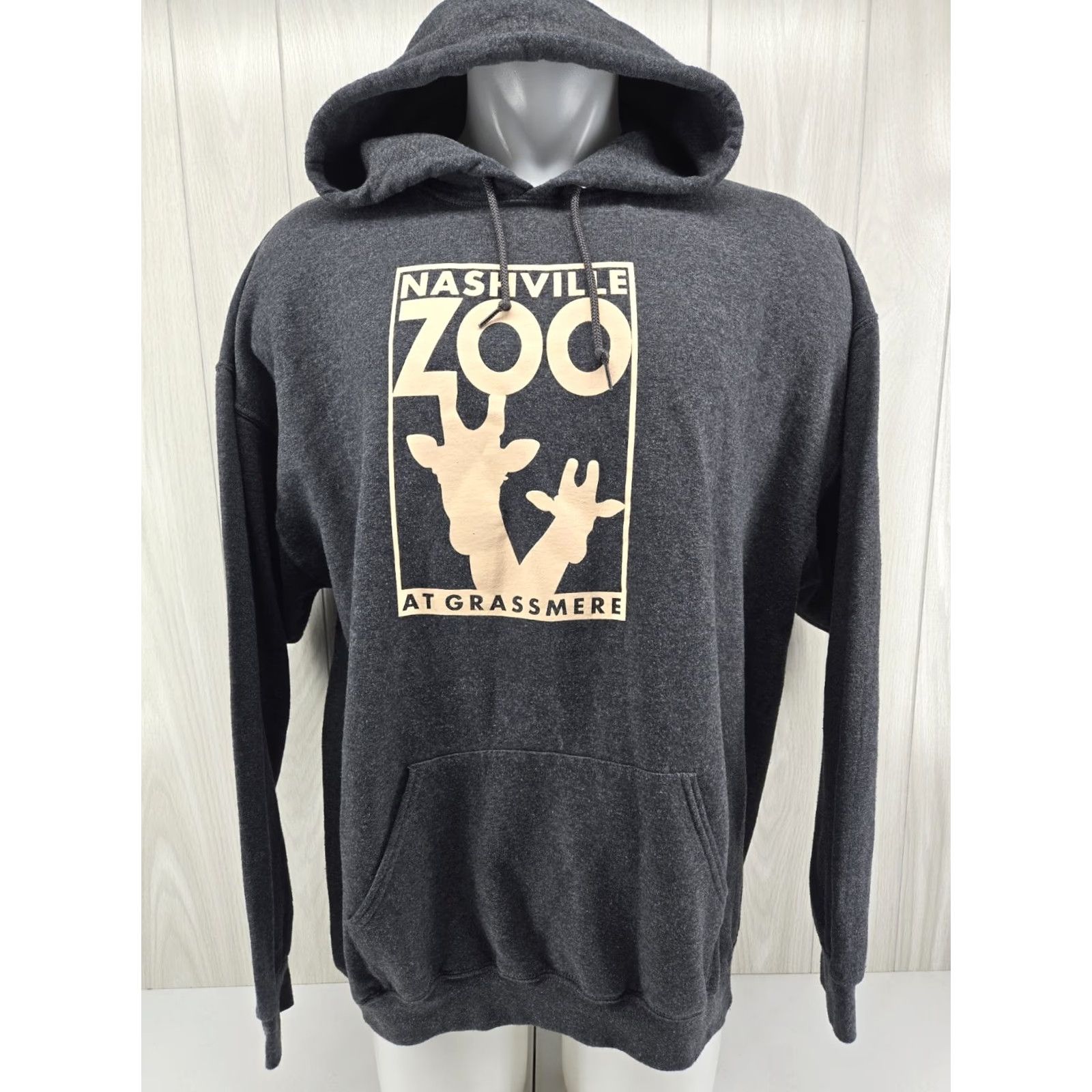 Jerzees VINTAGE Nashville Zoo At Grassmere Hoodie Adults 2XL Gray Sweatshirt Souvenir Size US XXL / EU 58 / 5 - 2 Thumbnail