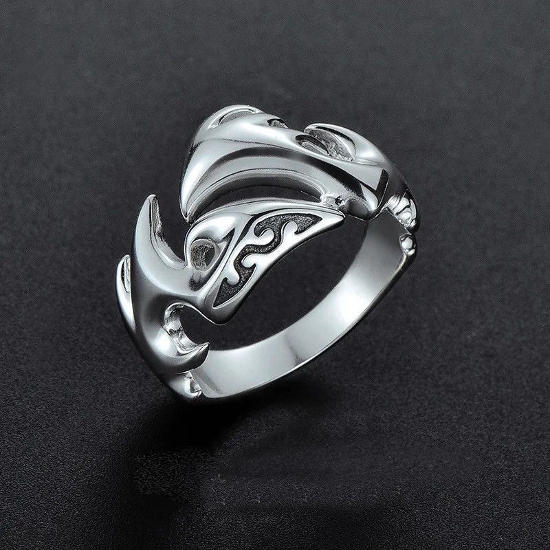 Jewelry × Vintage Vintage 925 Silver Flame Dragon Claw Ring Size ONE SIZE - 3 Thumbnail