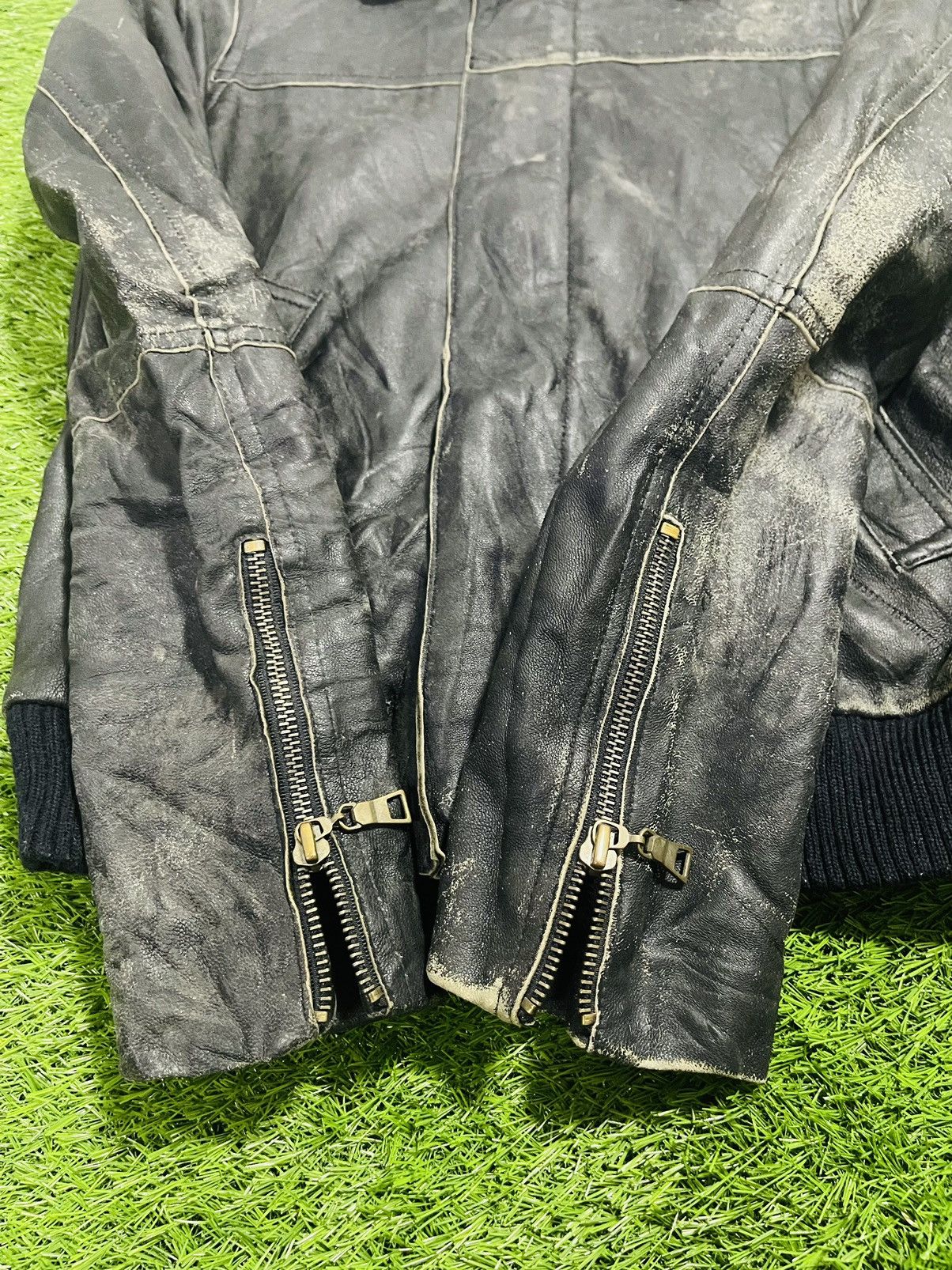 Japanese Brand × URBAN RESEARCH DOORS Urban Research Distressed Leather Jacket (20) Size US S / EU 44-46 / 1 - 9 Thumbnail