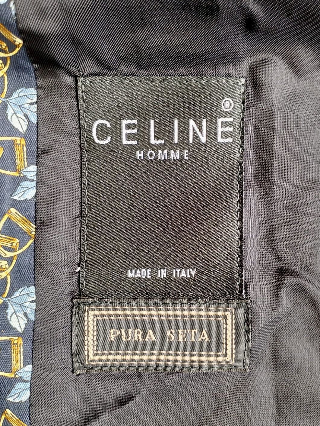Celine CELINE Homme Silk Vest Waistcoat Blazon Triomphe-style Chain Size US L / EU 52-54 / 3 - 5 Thumbnail