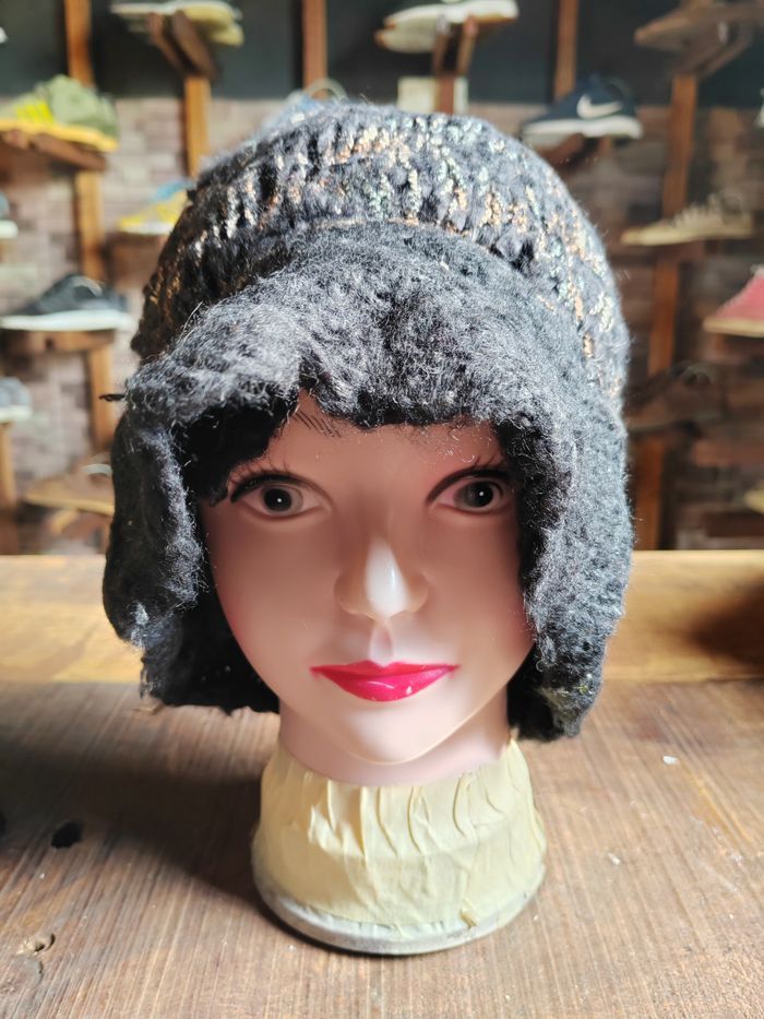 Japanese Brand Vintage Crochet Knitted handmade Beanie Snowcap Size ONE SIZE - 2 Thumbnail